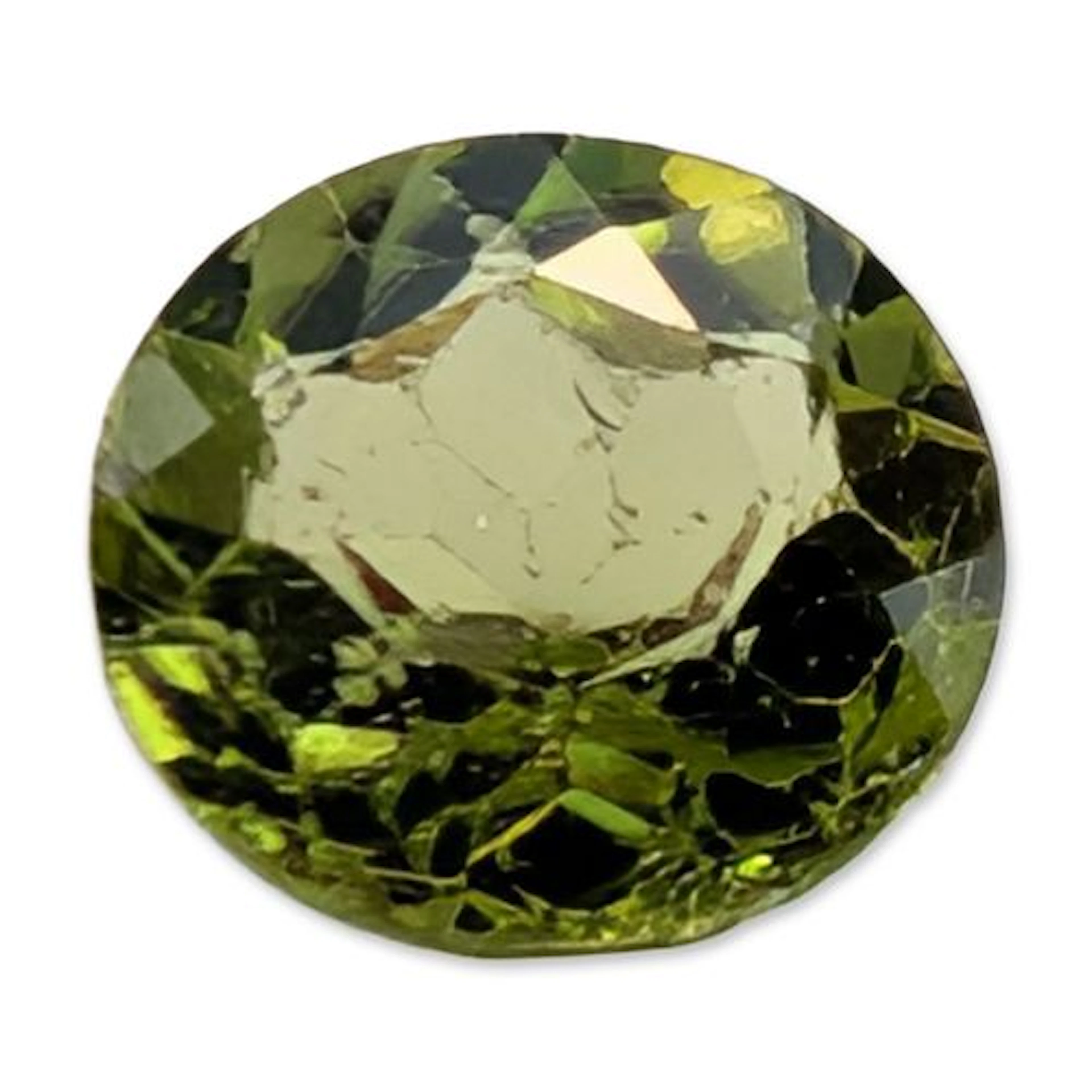 Oval Cut Yellowish Green Peridot Gemstone