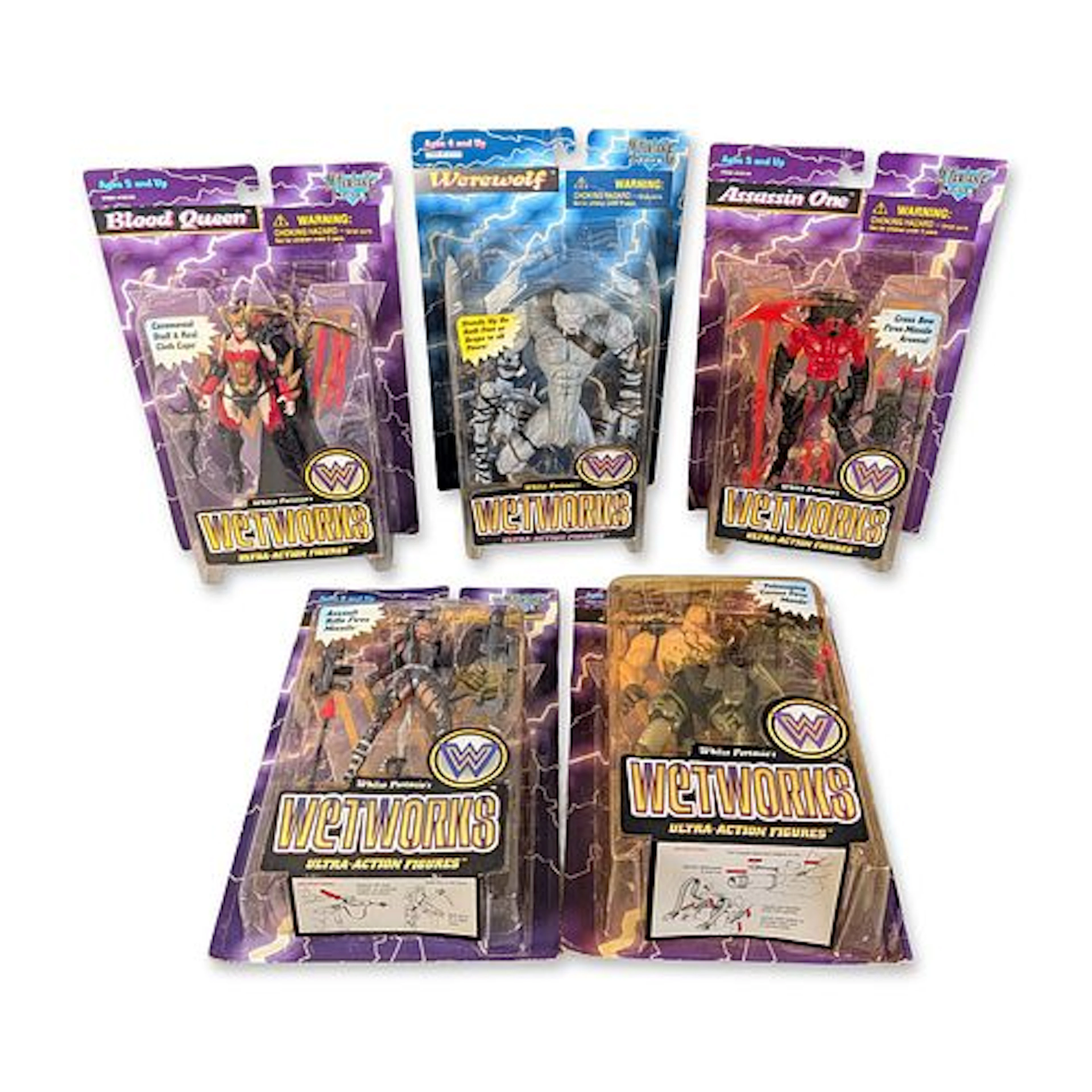 5pc McFarlane Toys Wetworks Ultra-Action Figures Collection