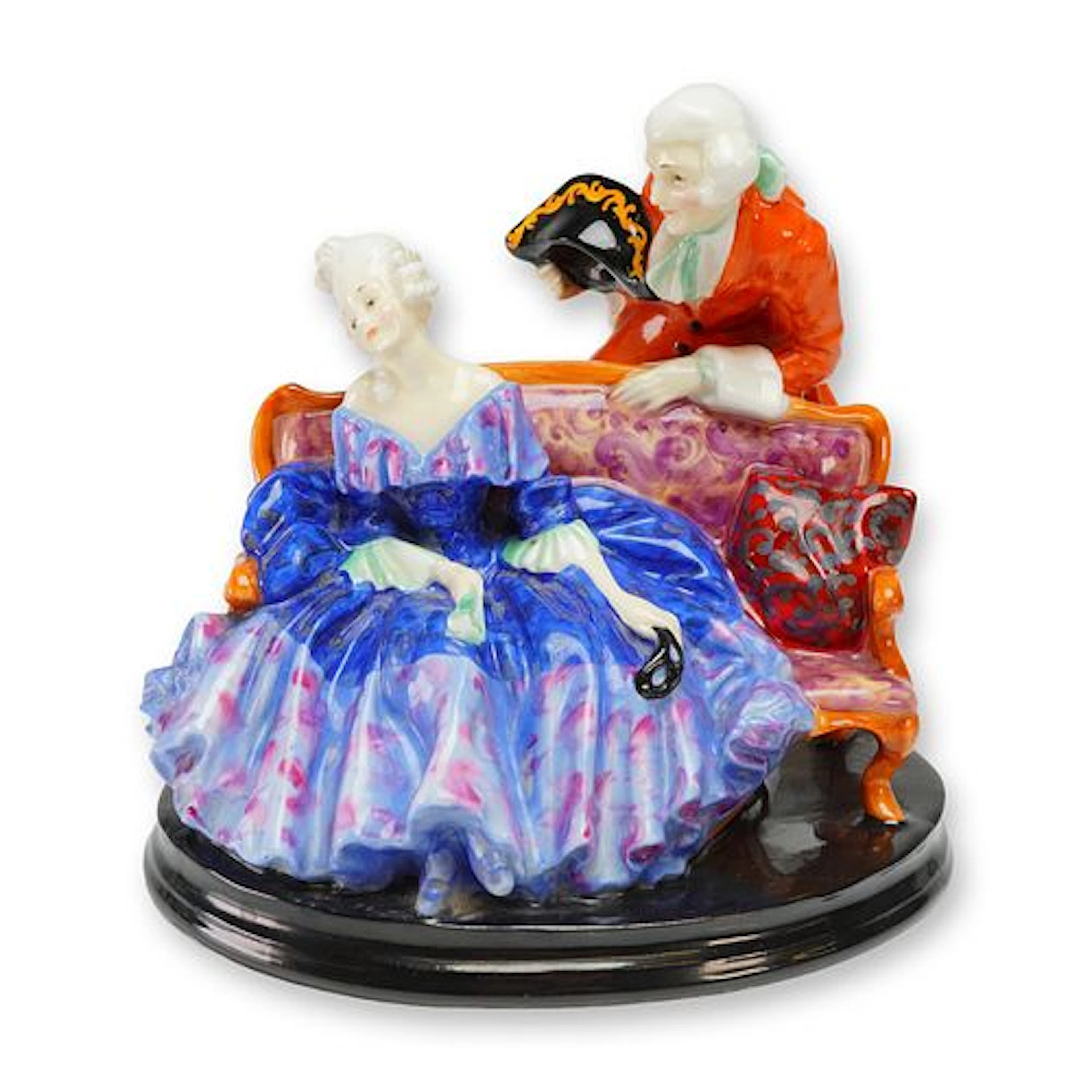 Royal Doulton by Leslie Harradine Figurine, Tete a Tete HN799