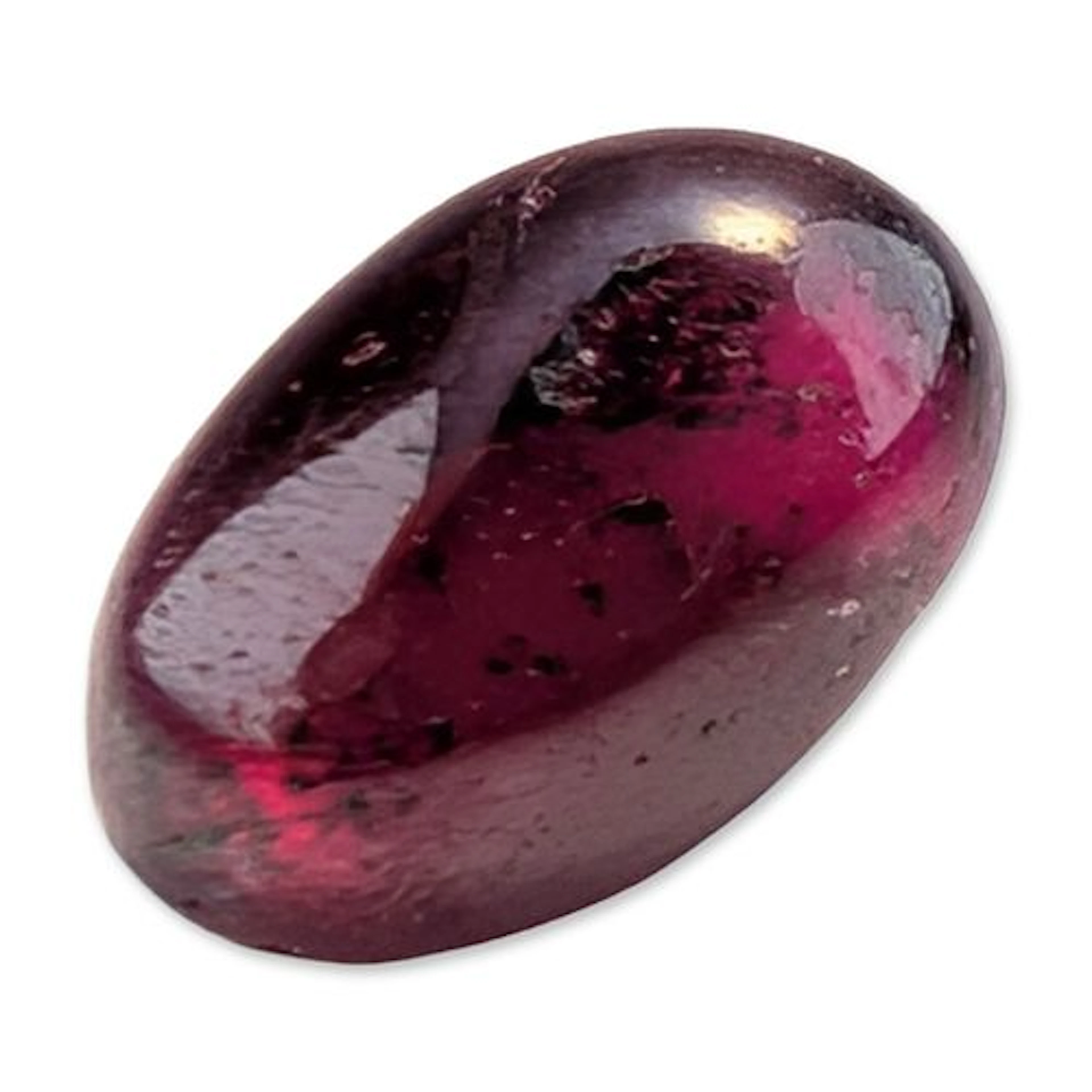 Red Purplish Oval Cabochon Cut Loose Gemstone