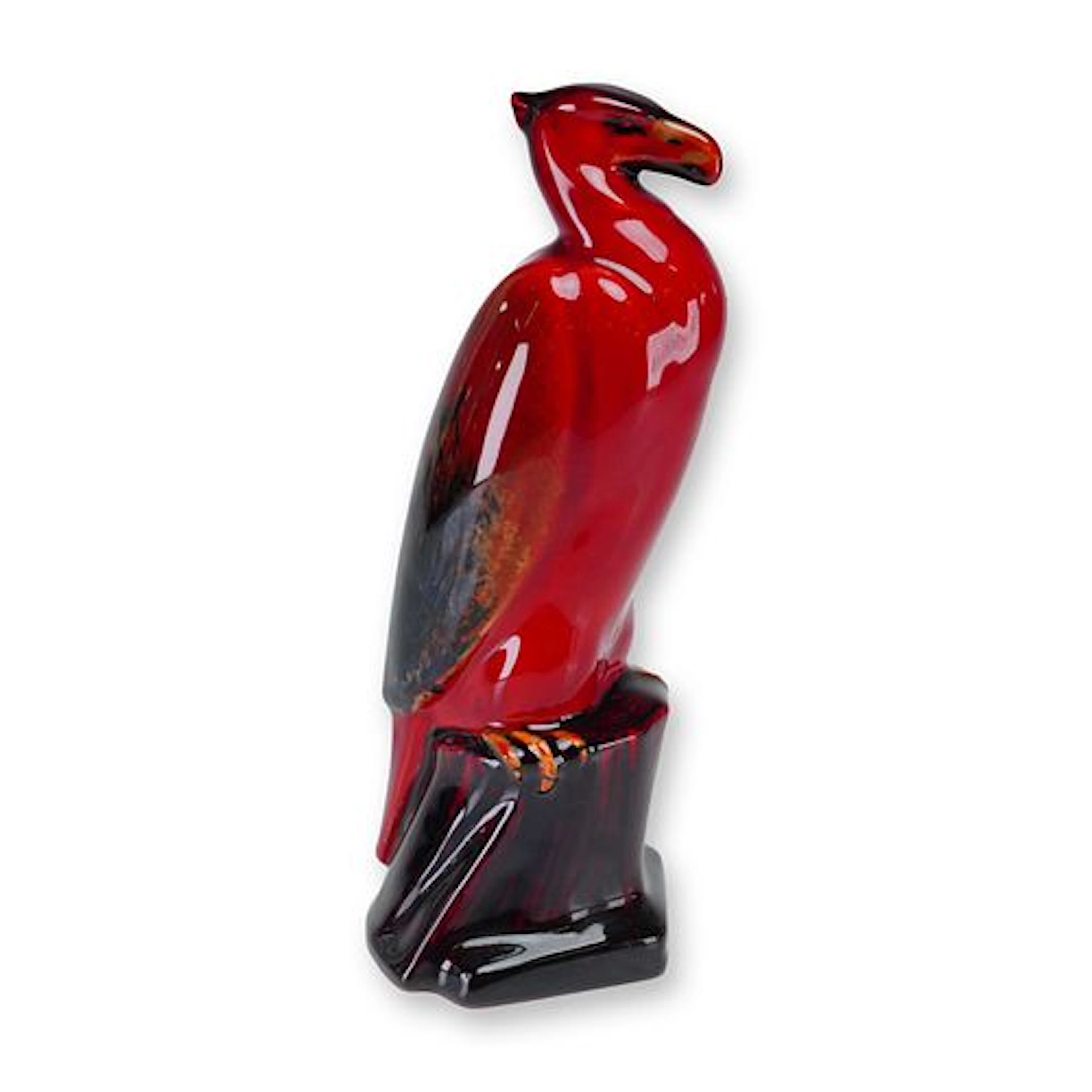 Royal Doulton Experimental Flambe Figurine, Eagle on Rock HN139