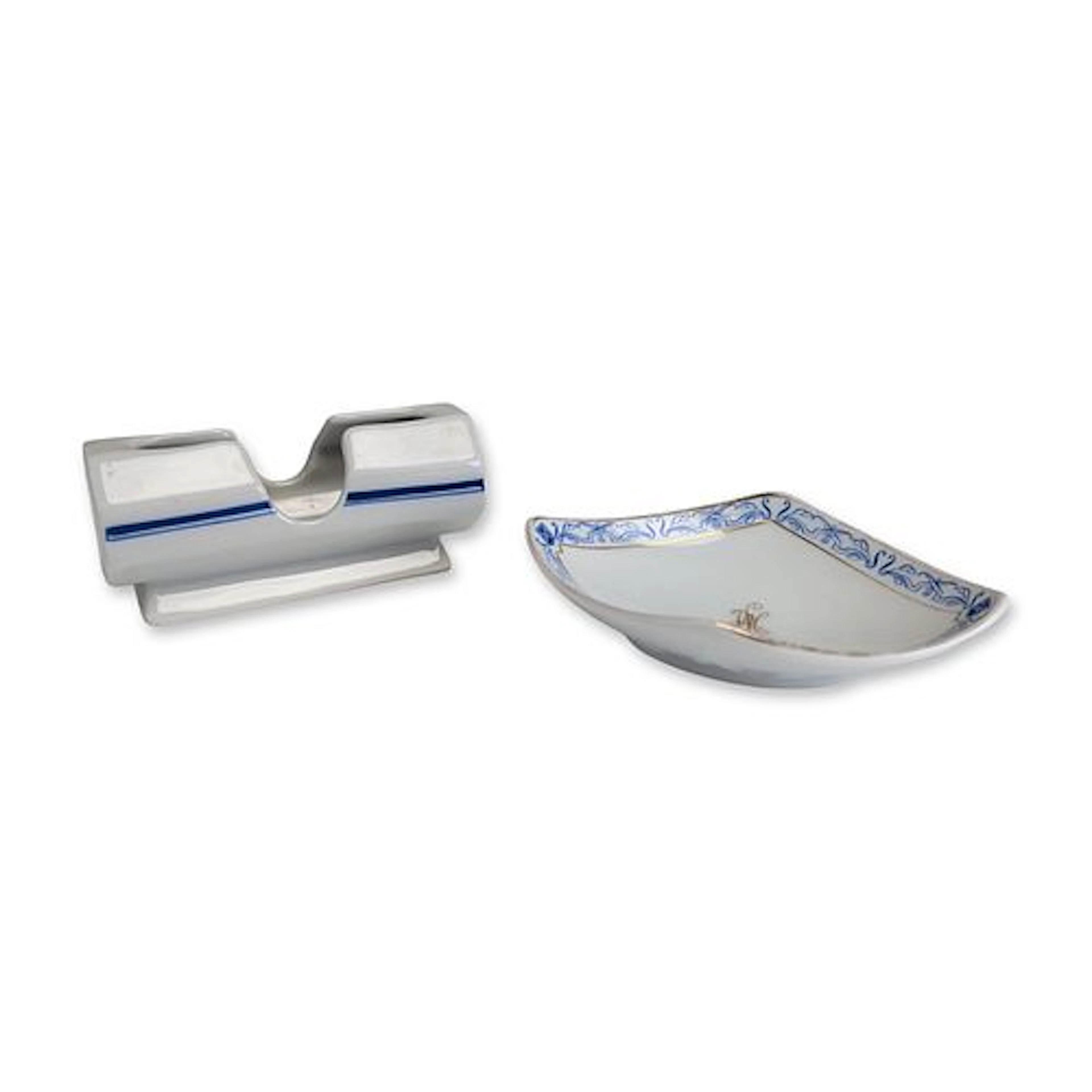 2pc Schonwald Bavaria Porcelain Table Accessories
