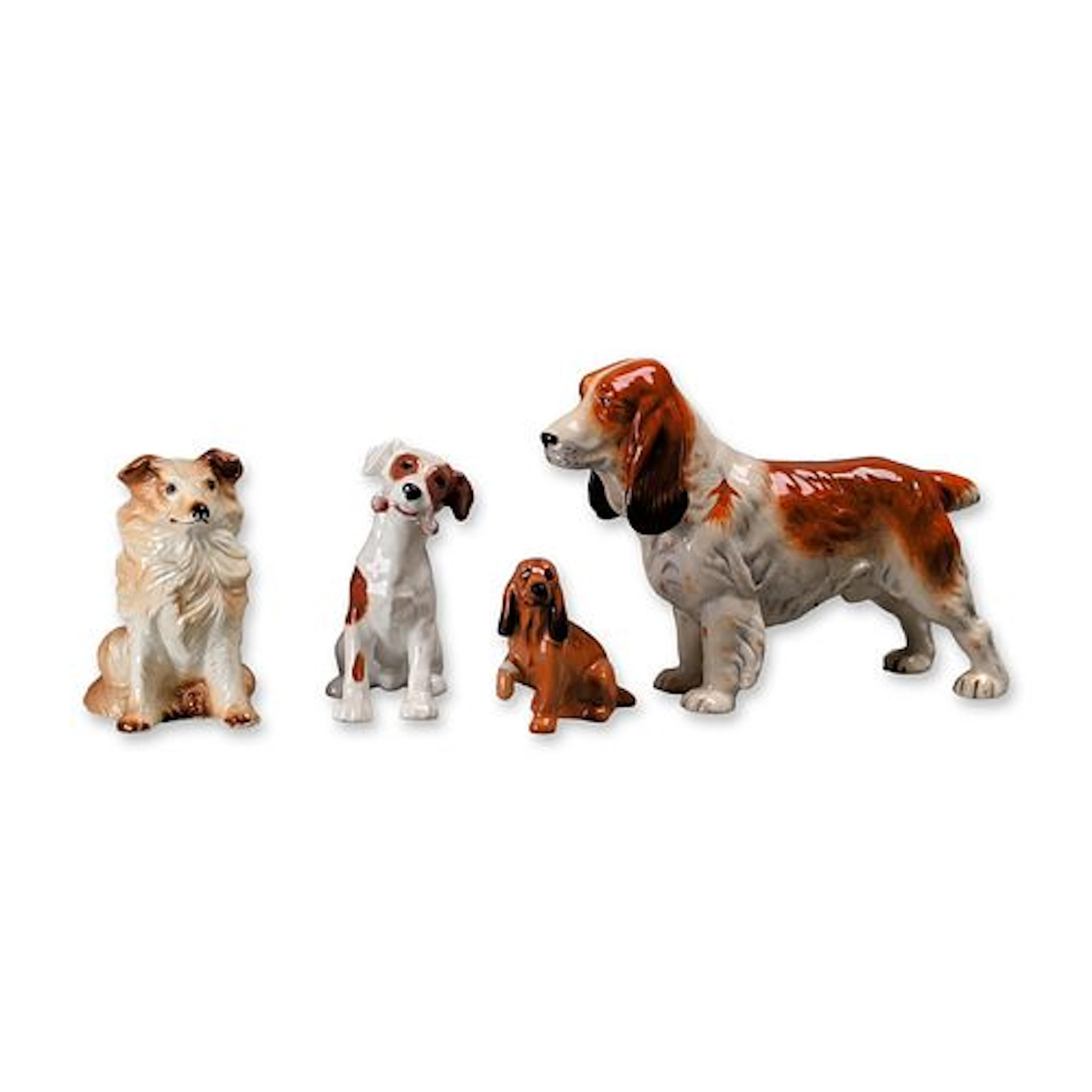 4pc Royal Doulton and Ardco Porcelain Dog Figurines