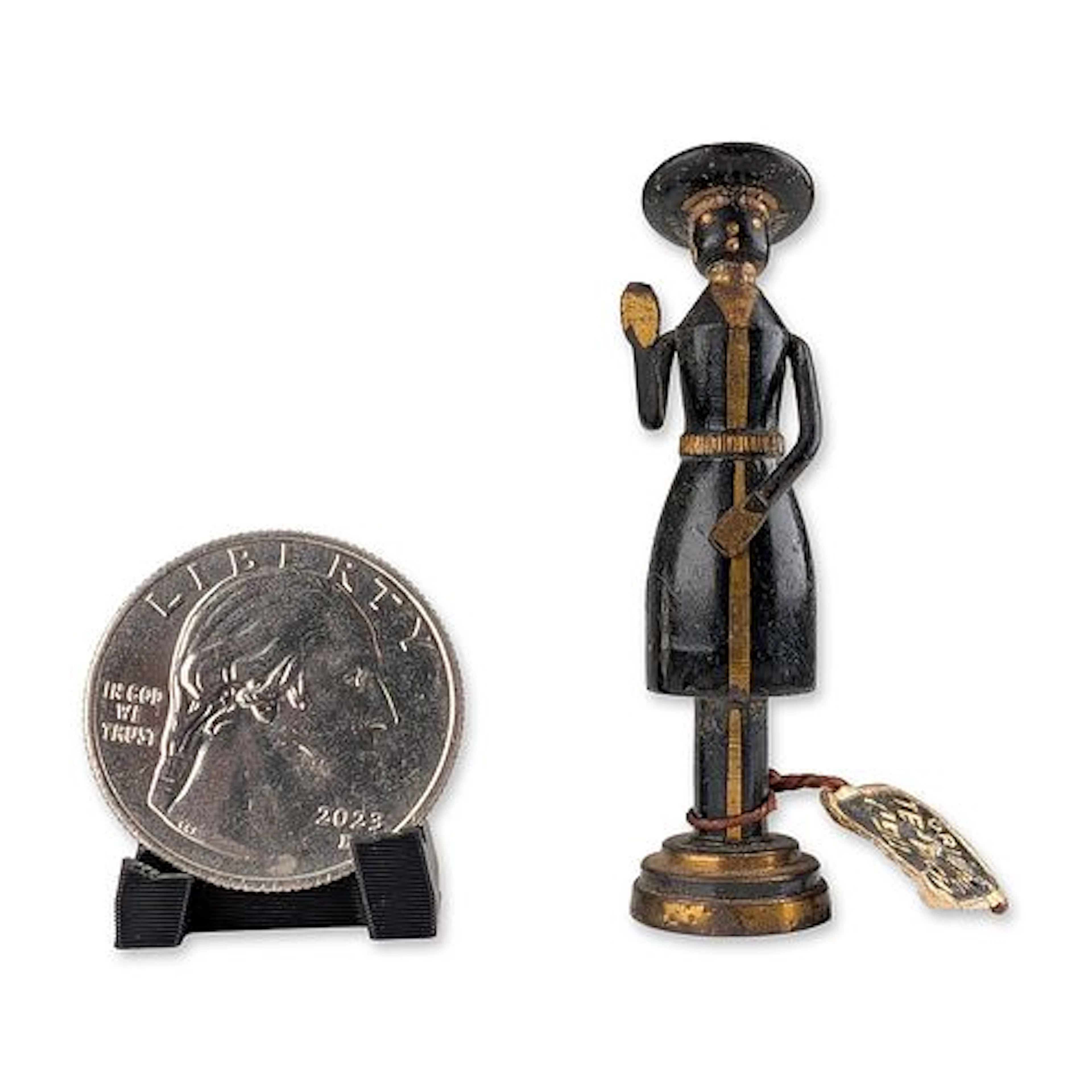 Mid-Century Hans Teppich Miniature Brass Figurine
