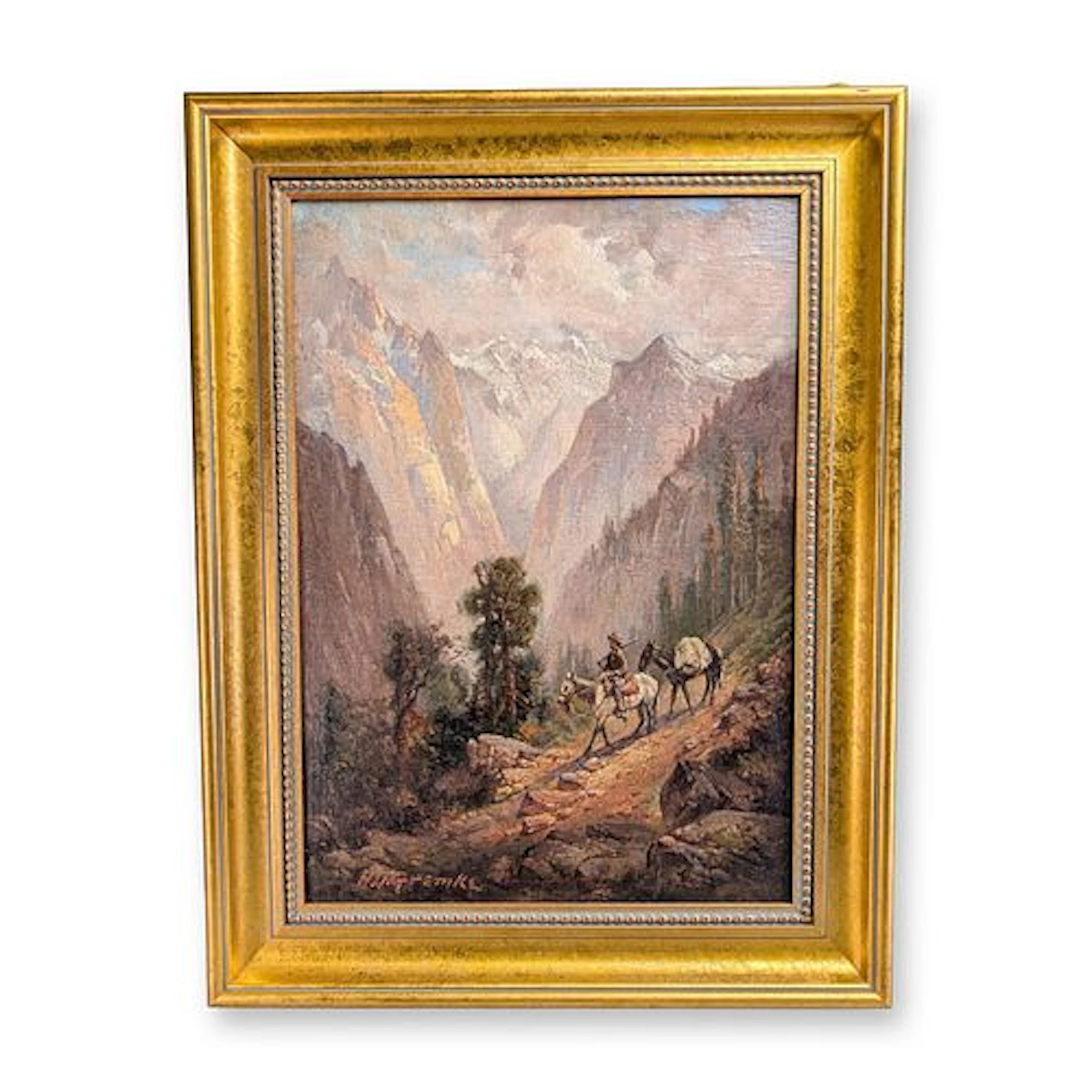 Henry Dietrich Gremke (American, 1860-1939) Oil on Canvas, Mountain