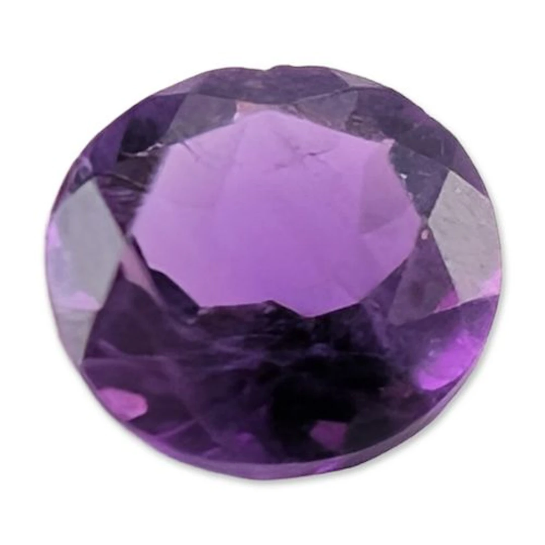 Loose Faceted Round Cut Amethyst
