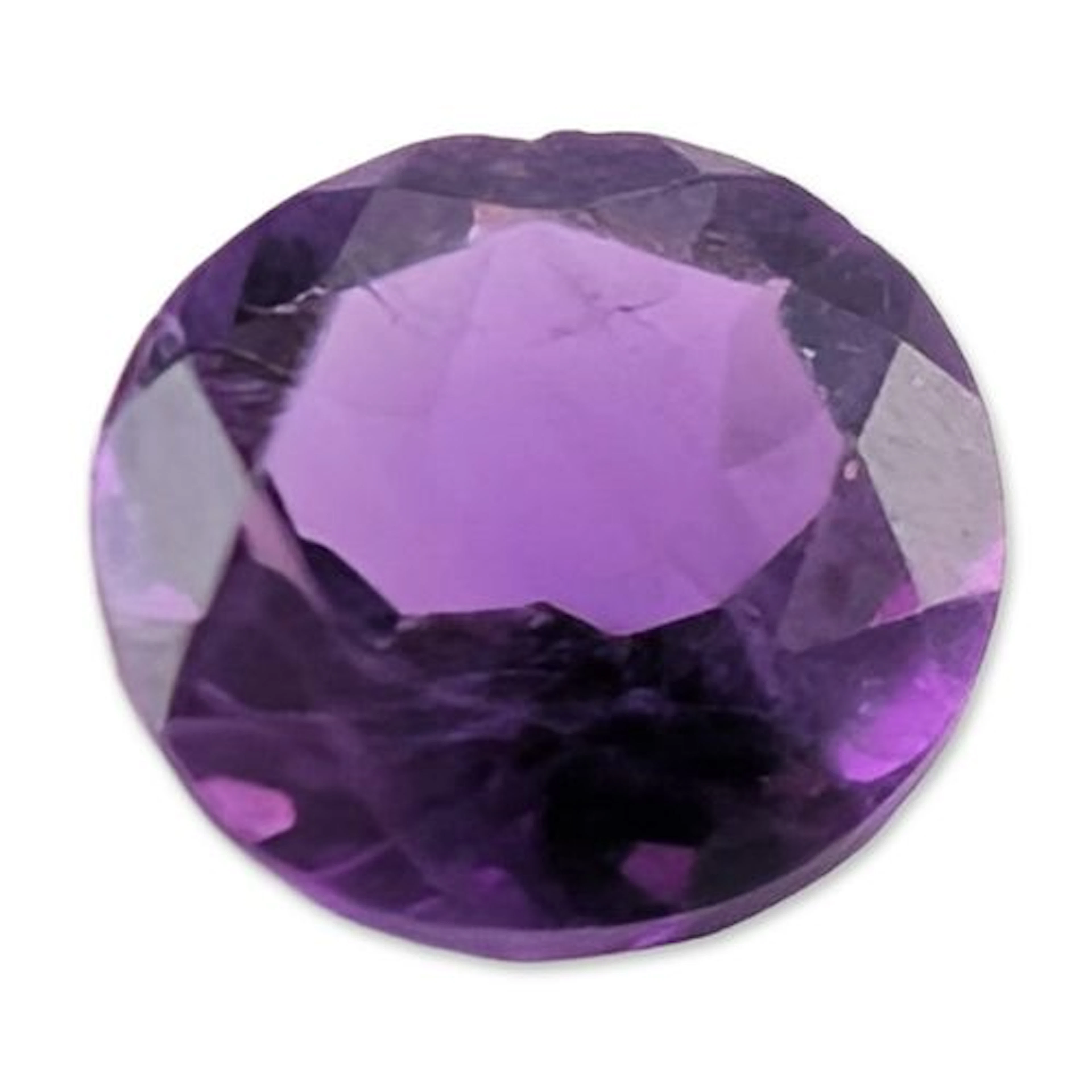 Loose Faceted Round Cut Amethyst