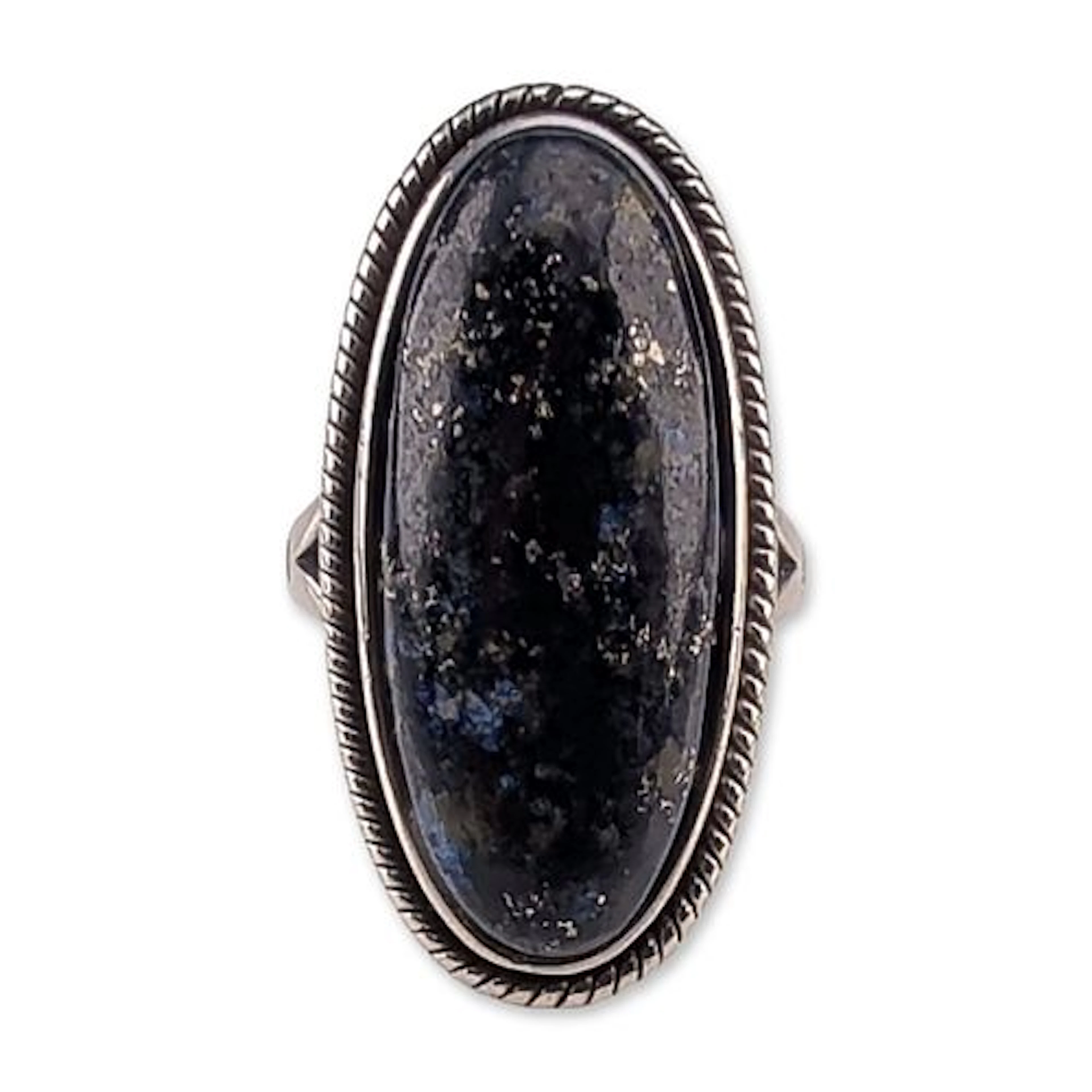 Sterling Silver and Lapis Lazuli Statement Ring