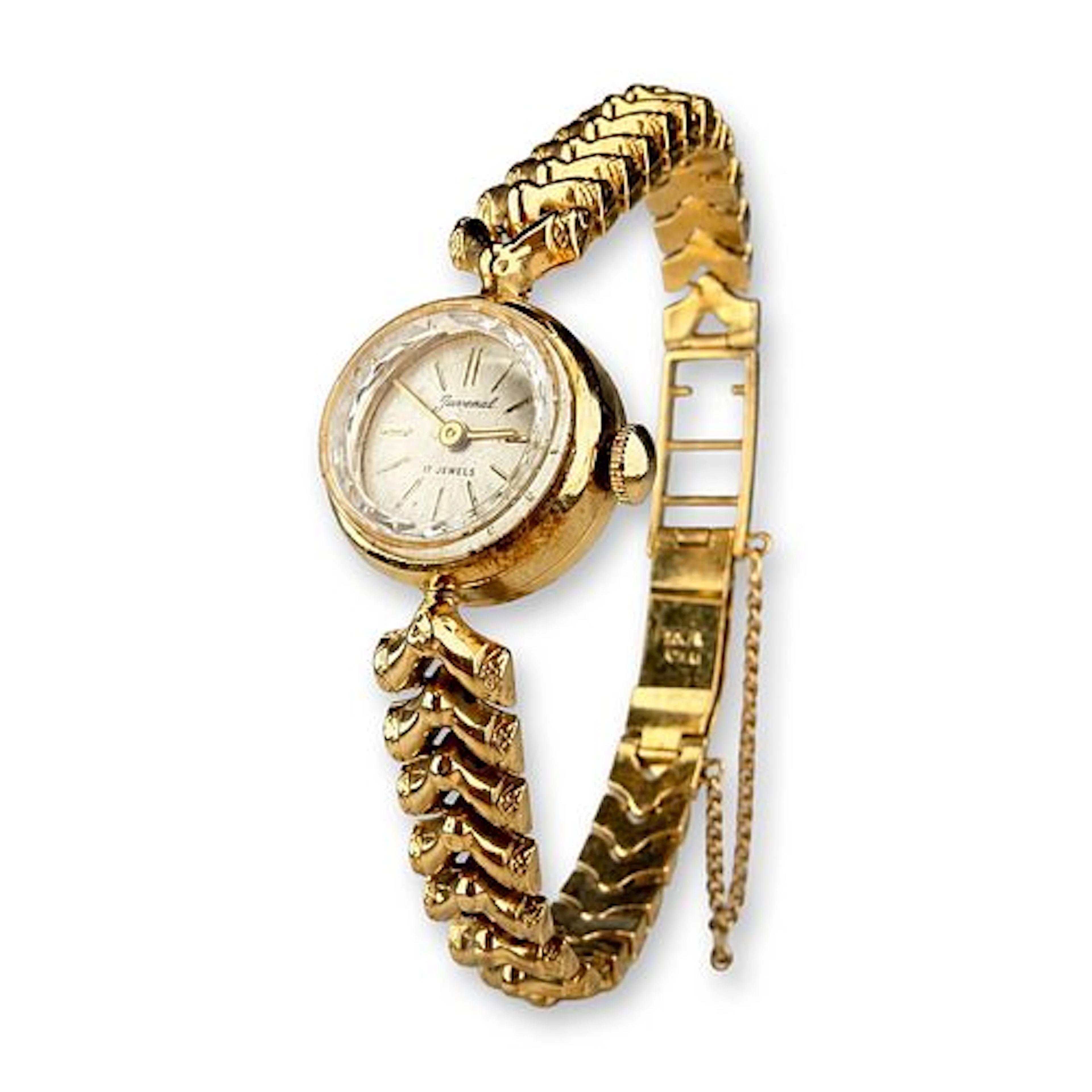 Juvenal Vintage 18k Yellow Gold Cocktail Wristwatch