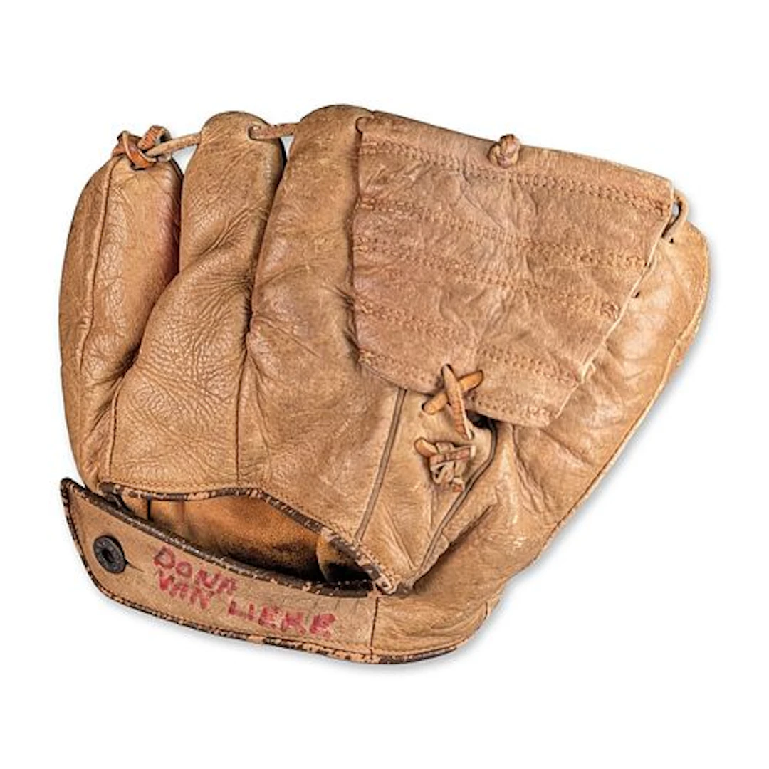 1950s Phil Cavarretta Autographed Split-Finger Baseball Glove