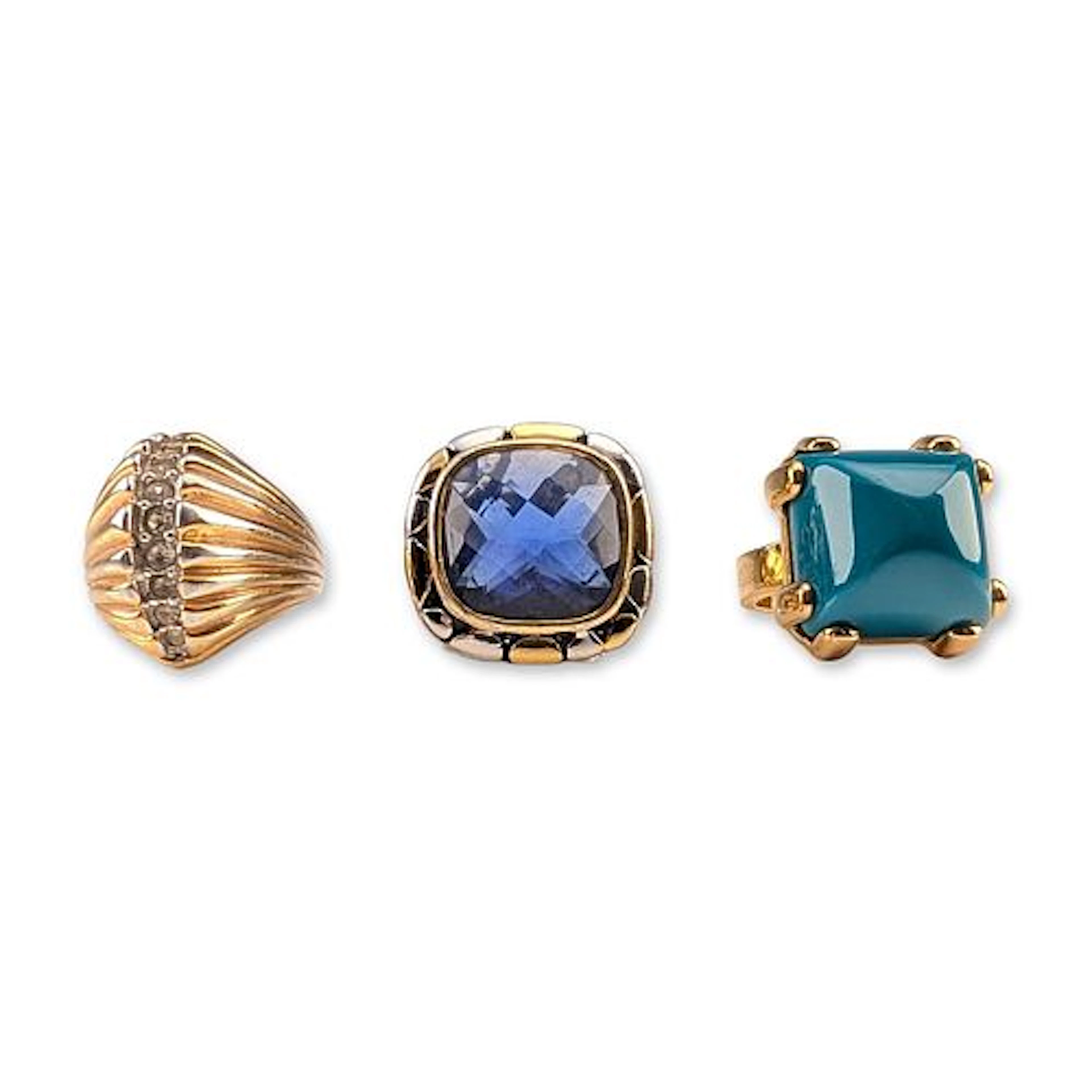 3pc Costume Cocktail Rings Including Marc by Marc Jacobs