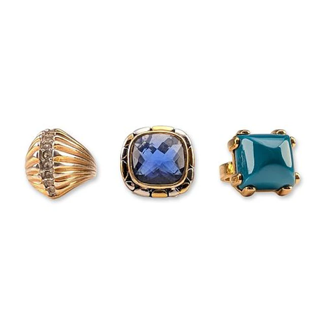 3pc Costume Cocktail Rings Including Marc by Marc Jacobs