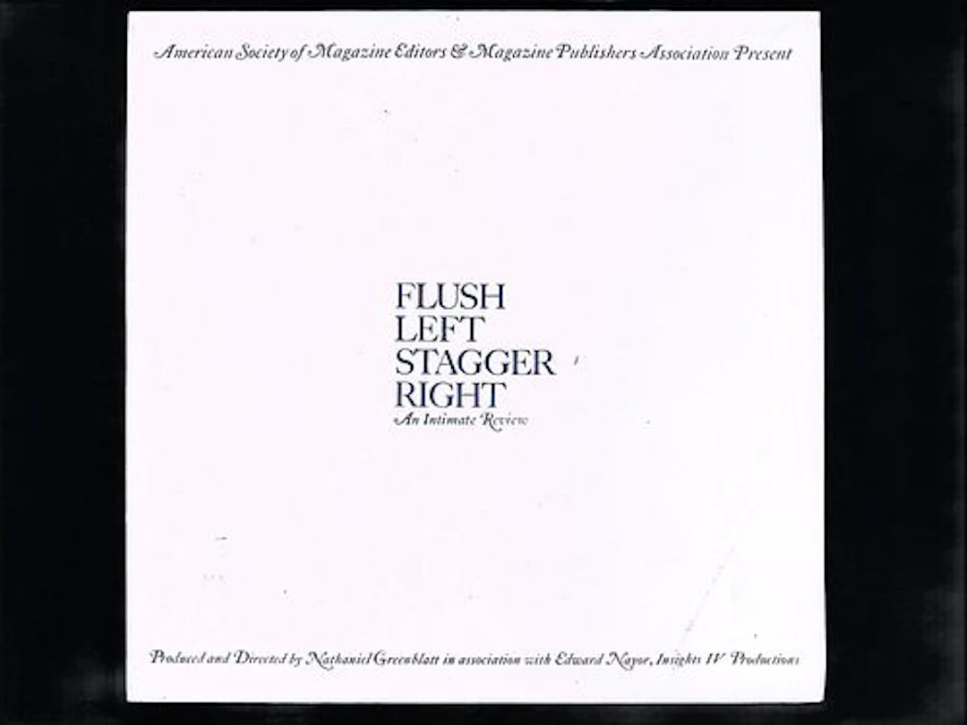 Flush Left Stagger Right Intimate Review 1966 Vinyl LP