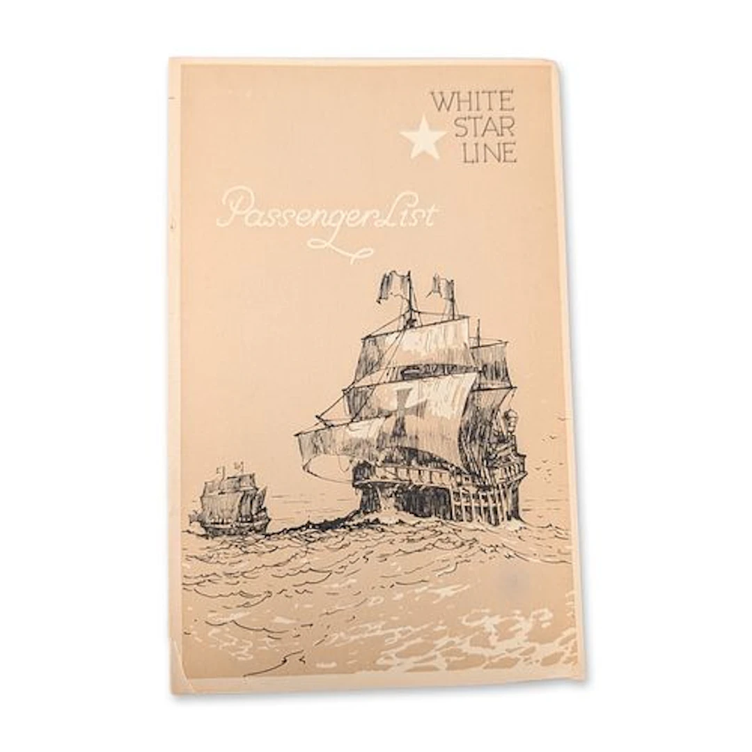 White Star Line 1932 RMS Majestic Passenger List