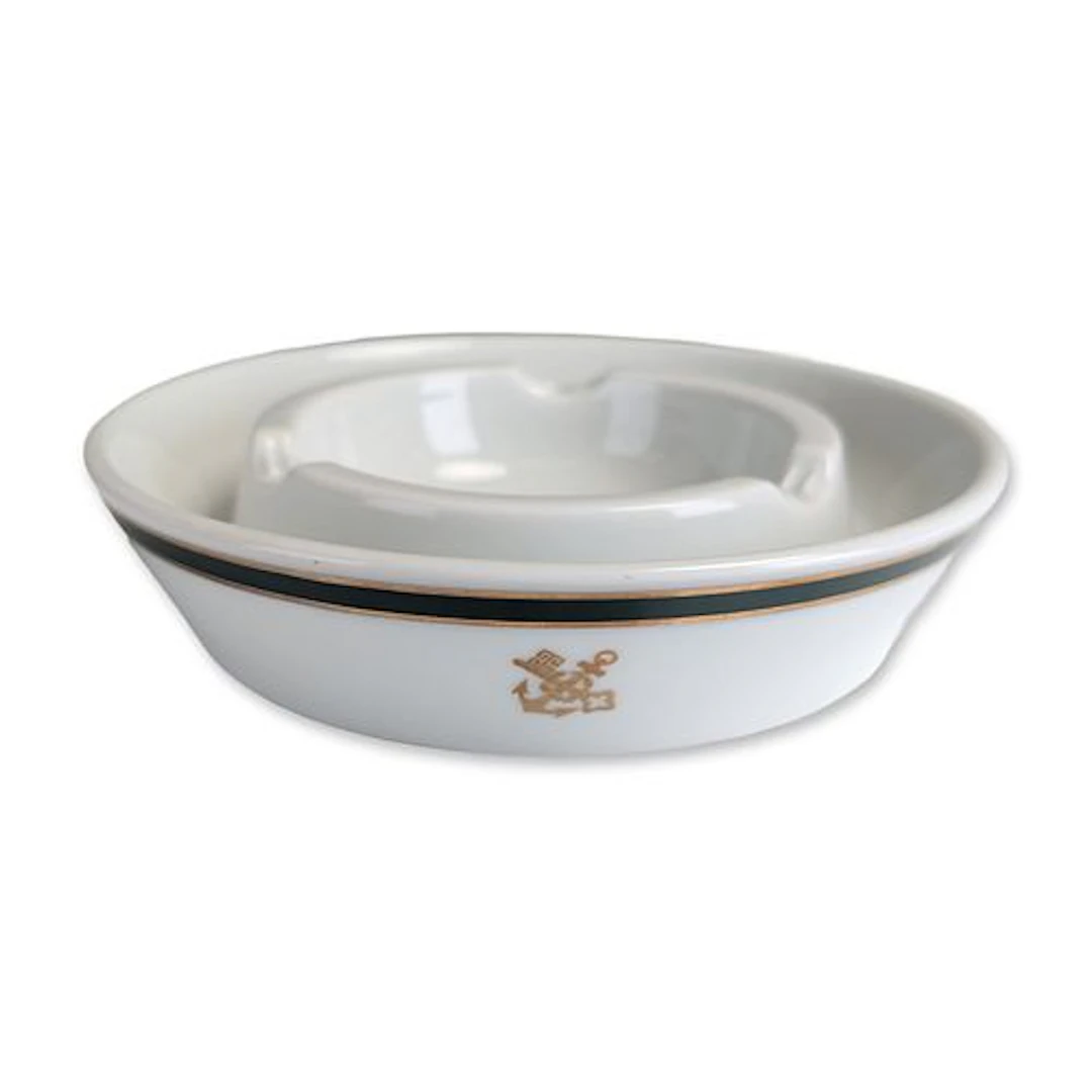 Mid-Century Rosenthal Norddeutscher Lloyd Maritime Porcelain Ashtray