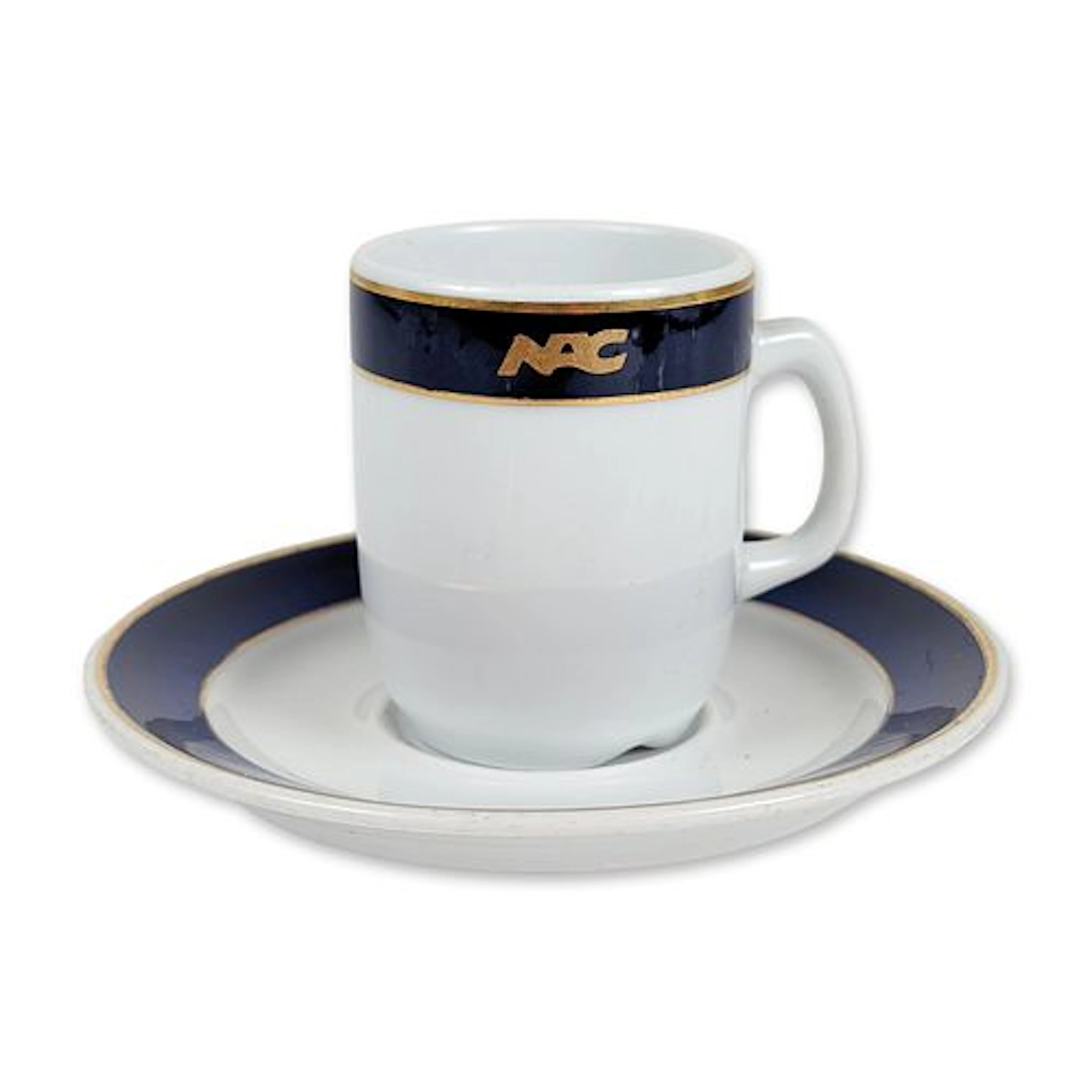 Porsgrund Norwegian American Cruises Coffee Cup and Saucer Set