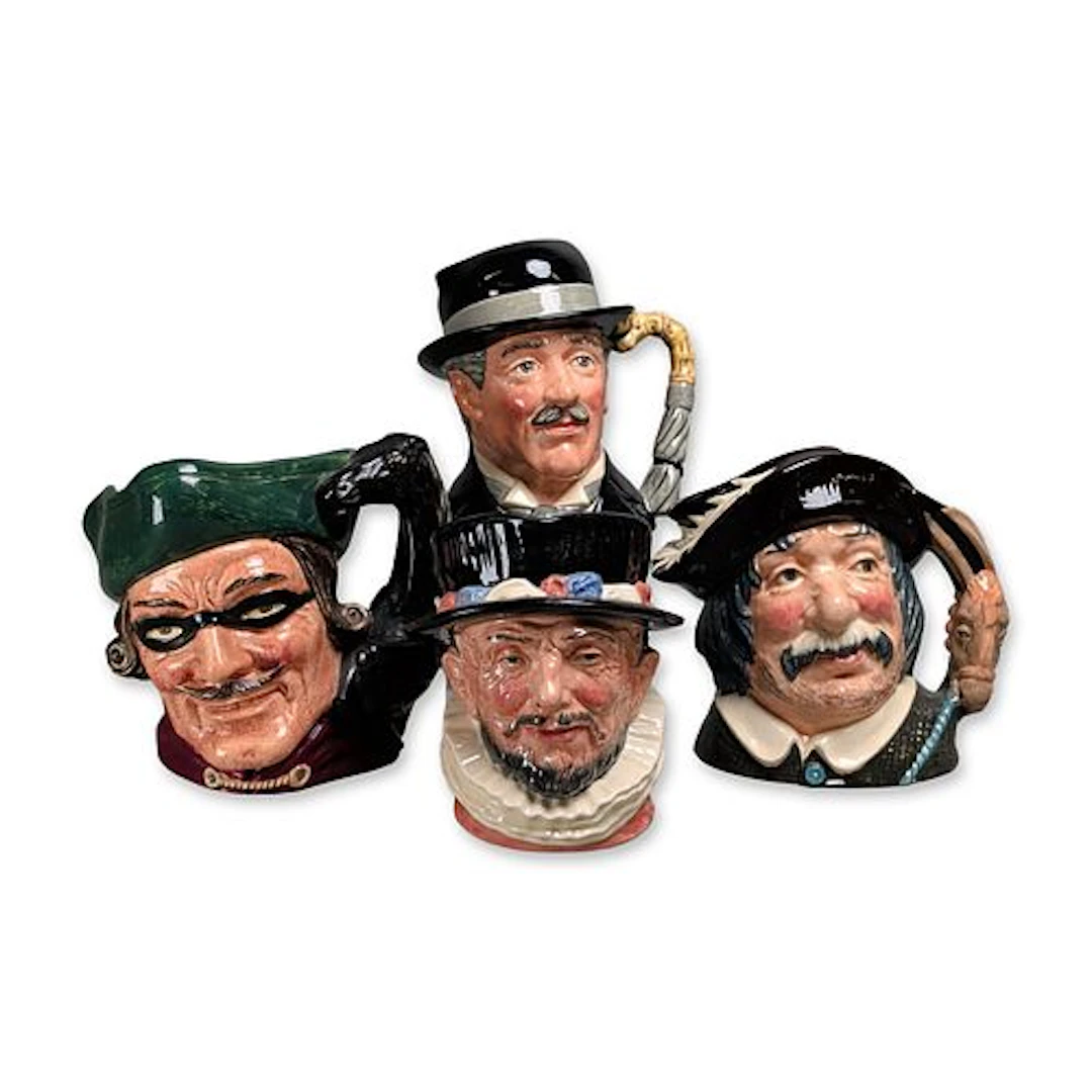 4pc Royal Doulton Ceramic Character Jugs