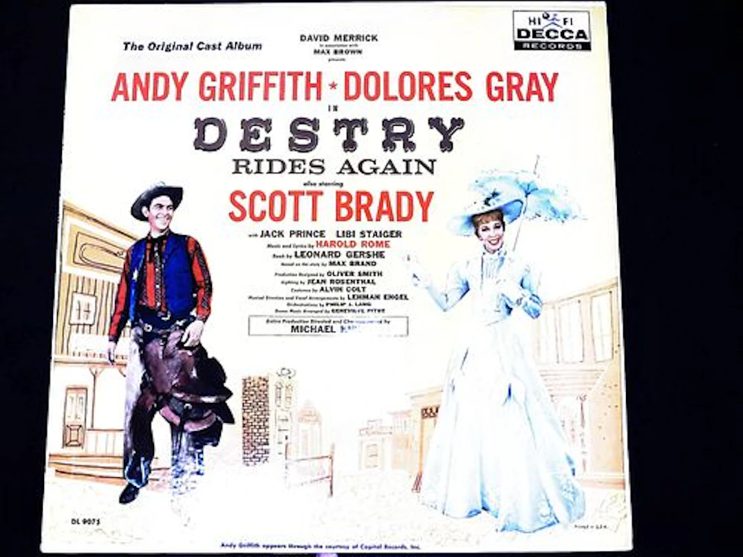Destry Rides Again Original Broadway Cast Recording Decca DL 9075