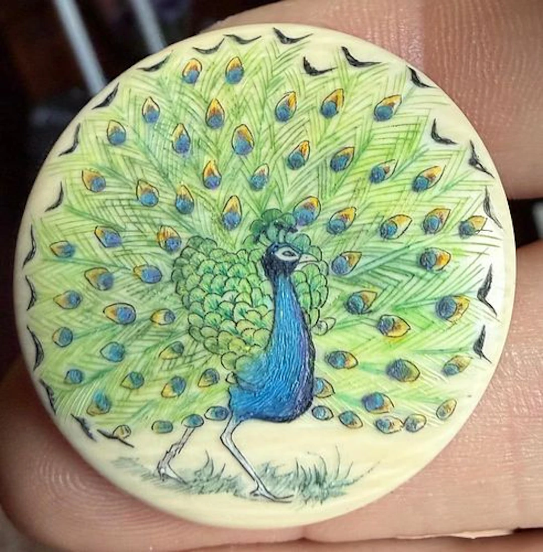 A SCARCE DIVISION THREE STUDIO ARTIST BUTTON