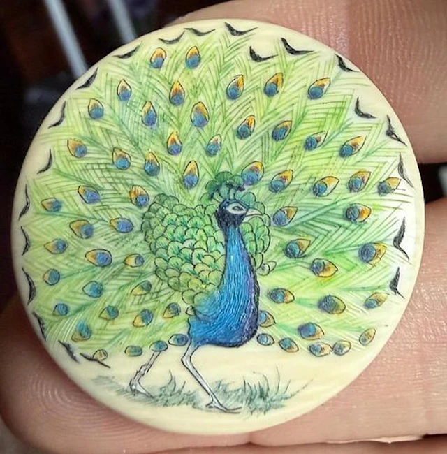 A SCARCE DIVISION THREE STUDIO ARTIST BUTTON