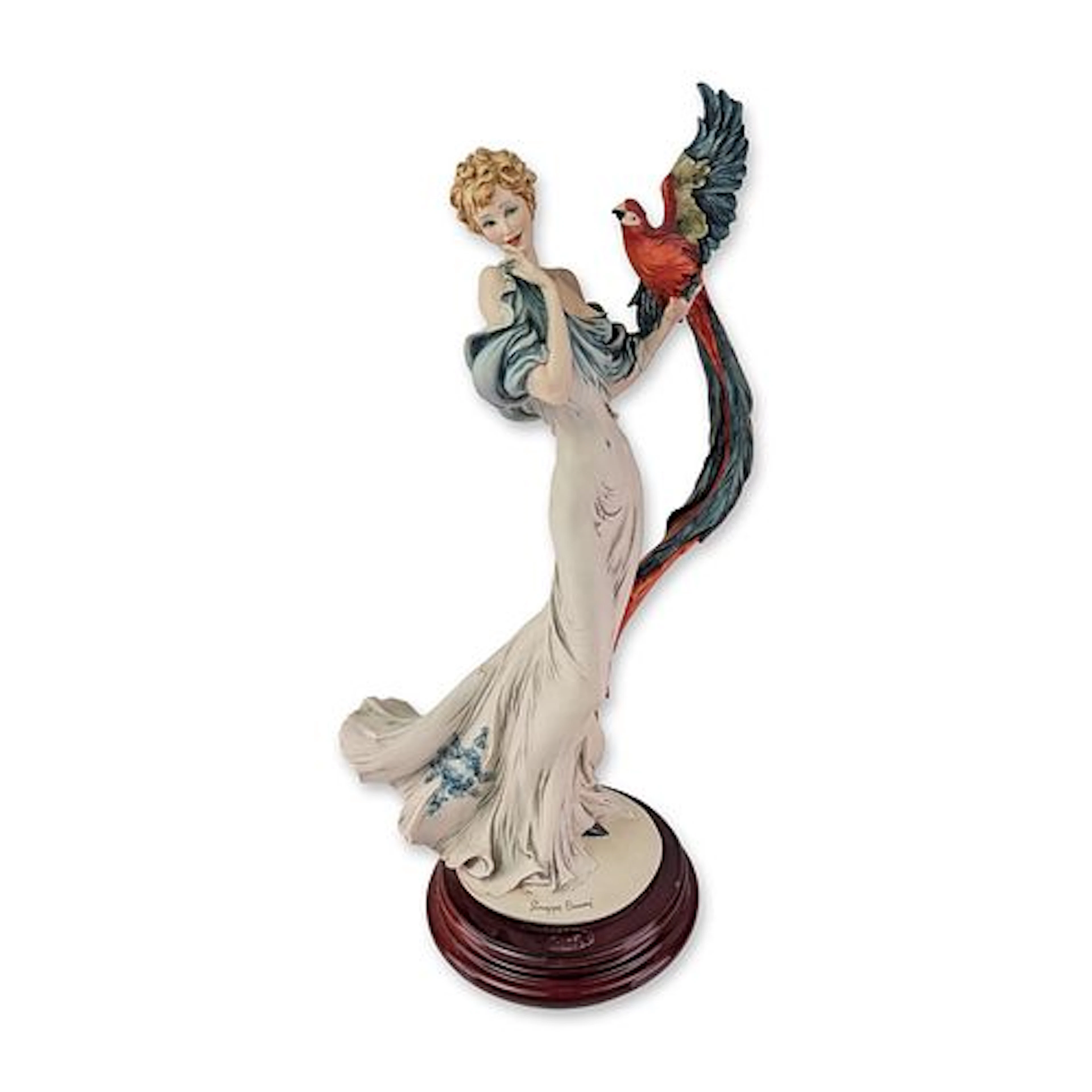 Giuseppe Armani Florence Saucy Parrot Cold-Cast Porcelain Sculpture 1610C