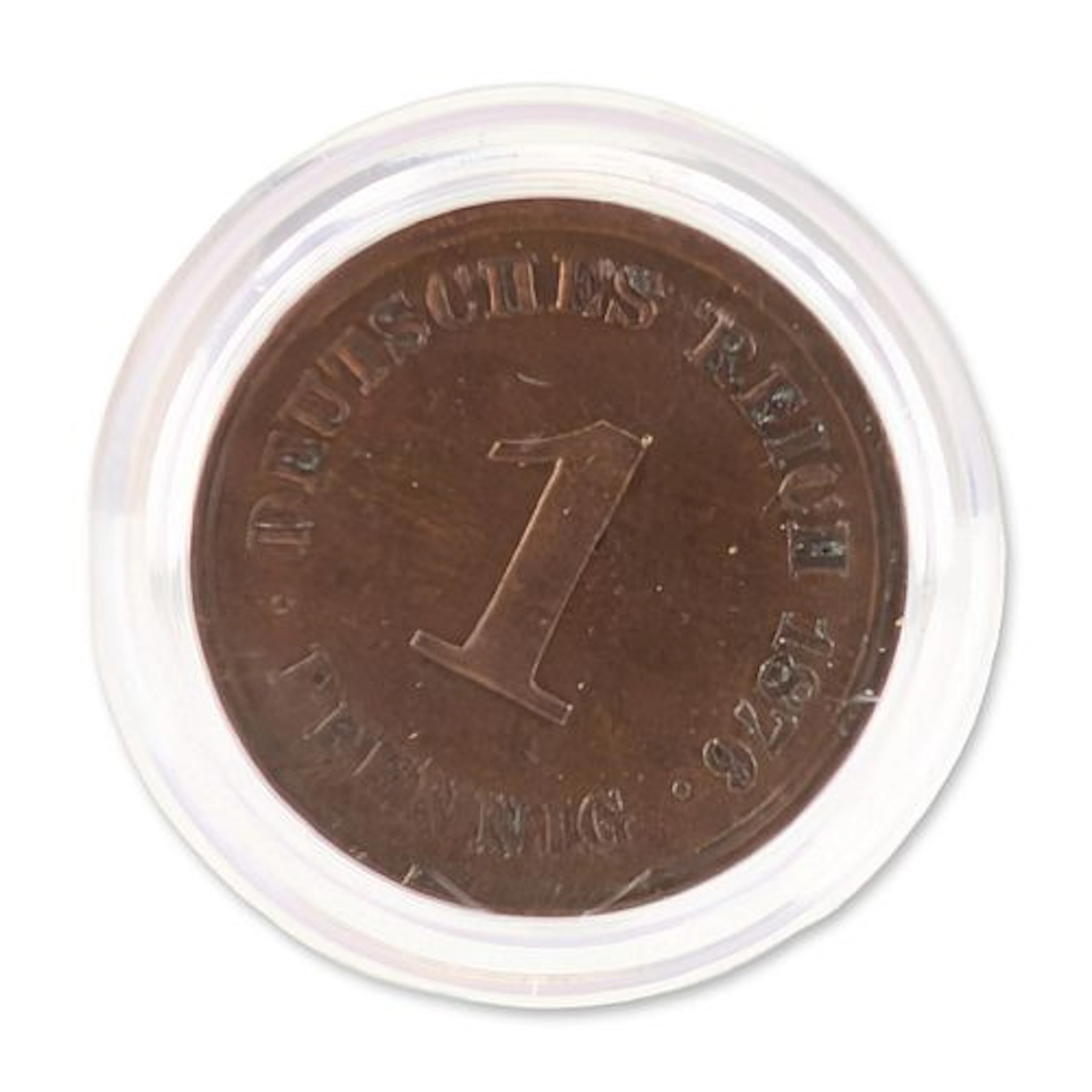 1876 German Empire One Pfennig Coin