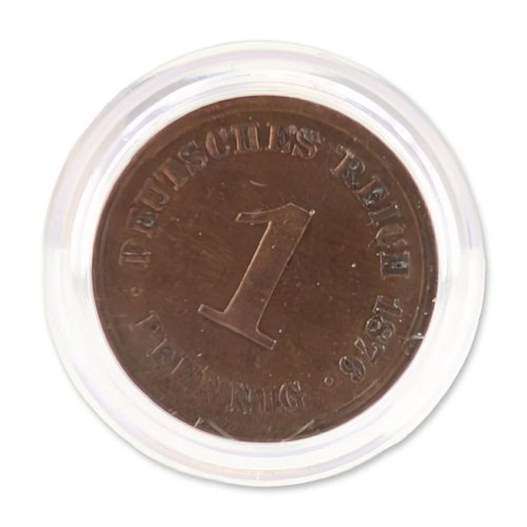 1876 German Empire One Pfennig Coin
