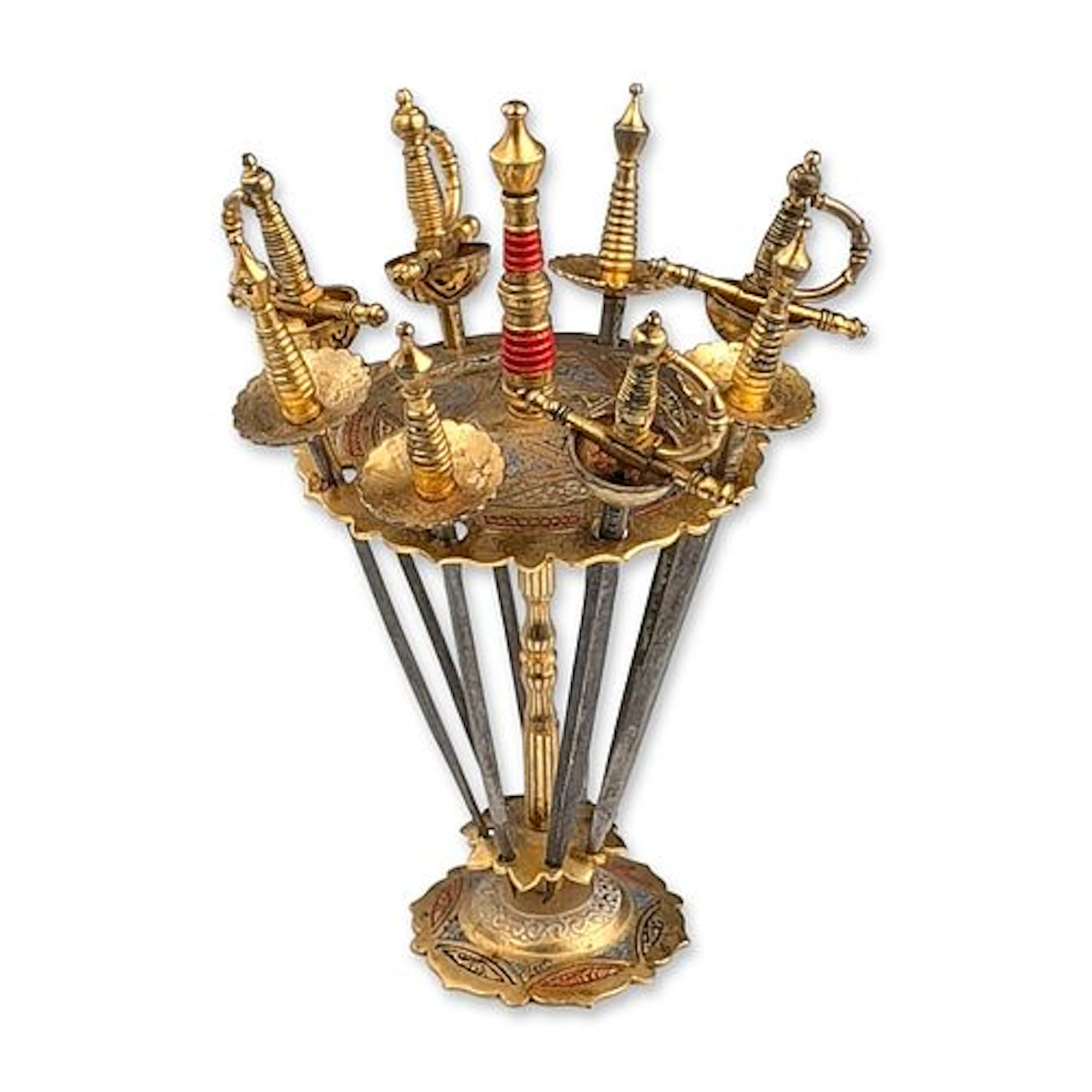 Toledo Damascene Sword Cocktail Pick Set
