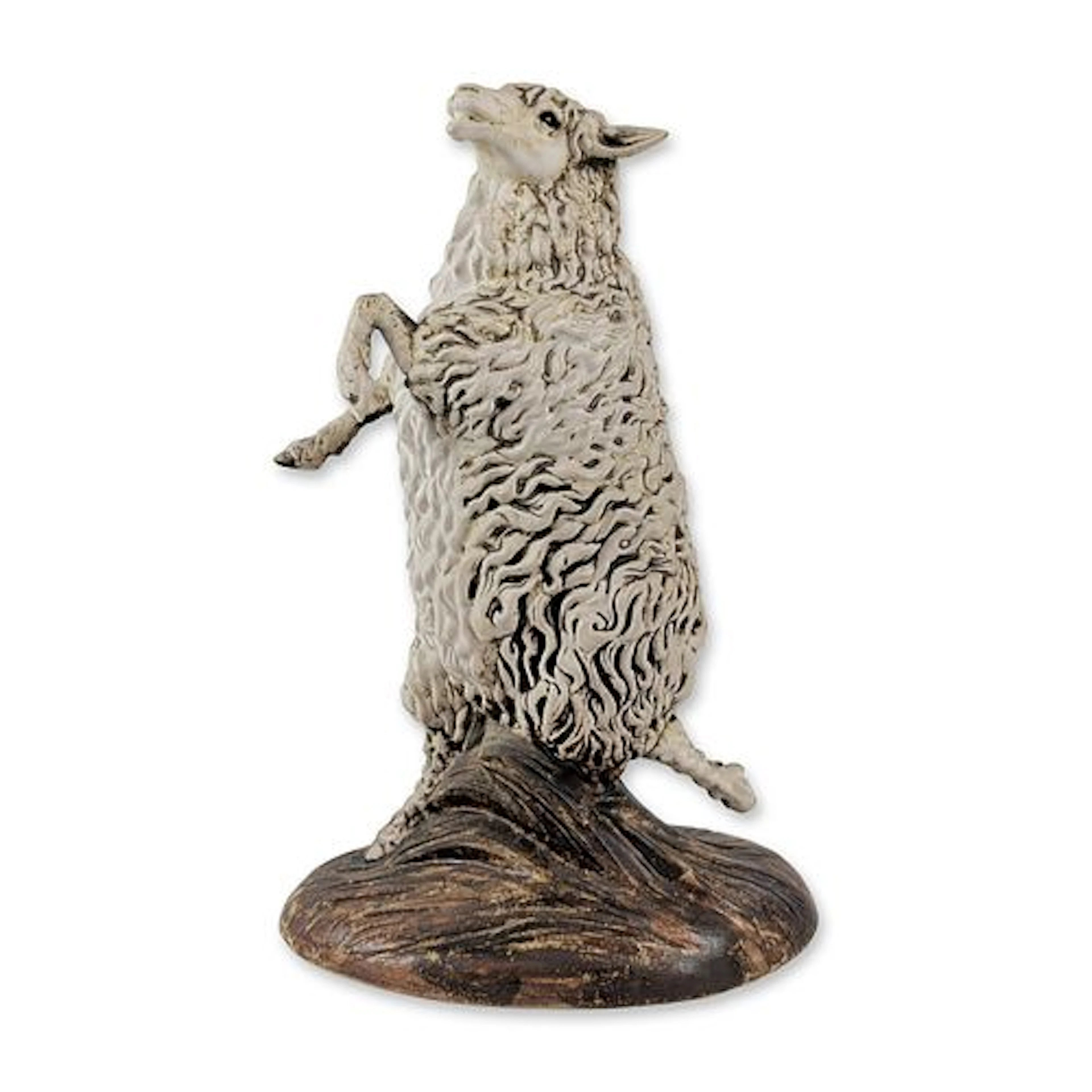 Cobridge Stoneware Figurine, Poser Sheep