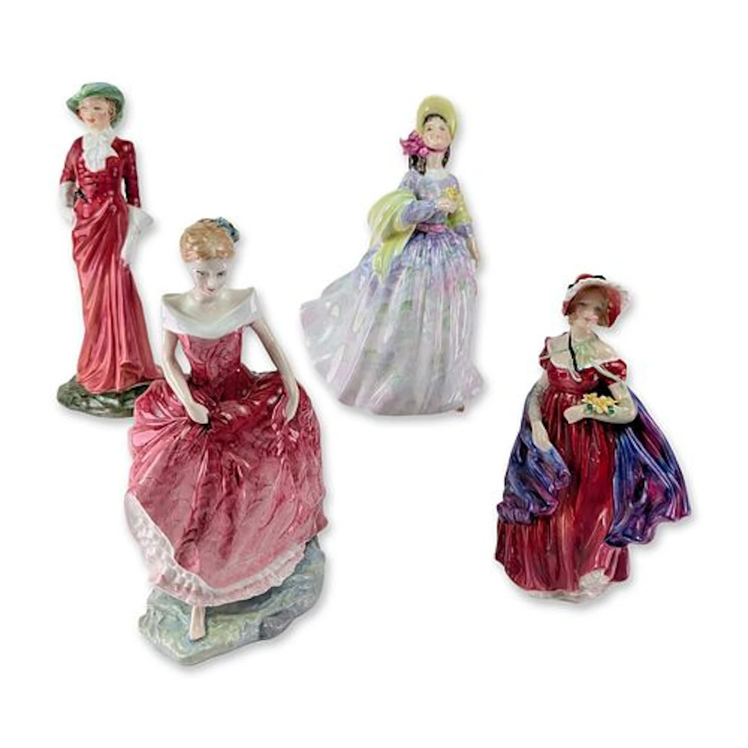 Group of 4 Royal Doulton Porcelain Figurines