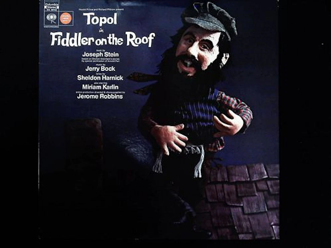 Topol in Fiddler on the Roof Original London Cast Recording LP Columbia OS 3360