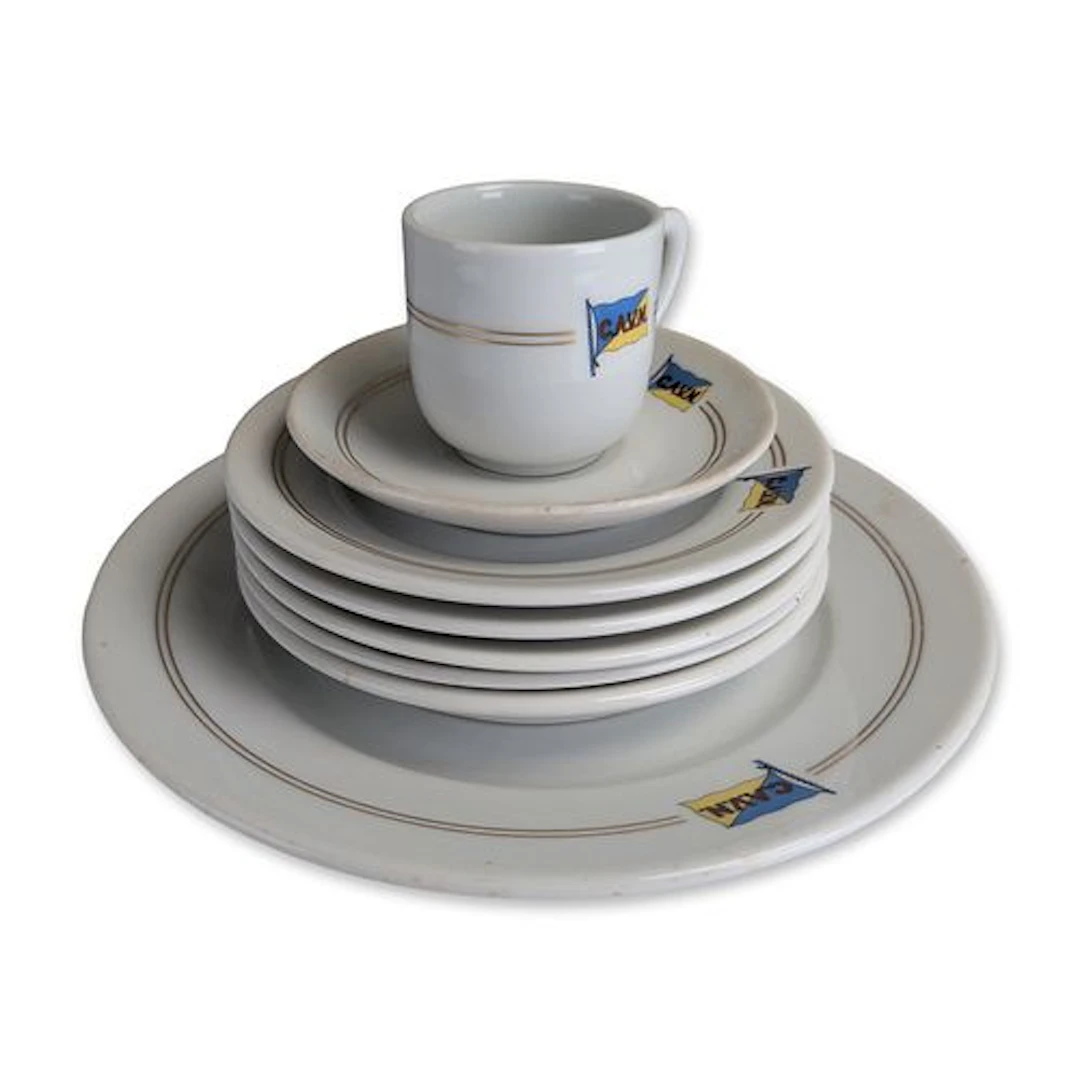 8pc Heinrich and Co Selb Bavaria CAVN Shipping Line Porcelain Group