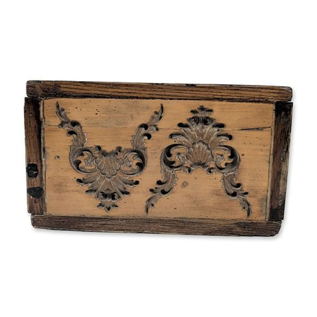 Antique Rococo Carved Wood Architectural Mold