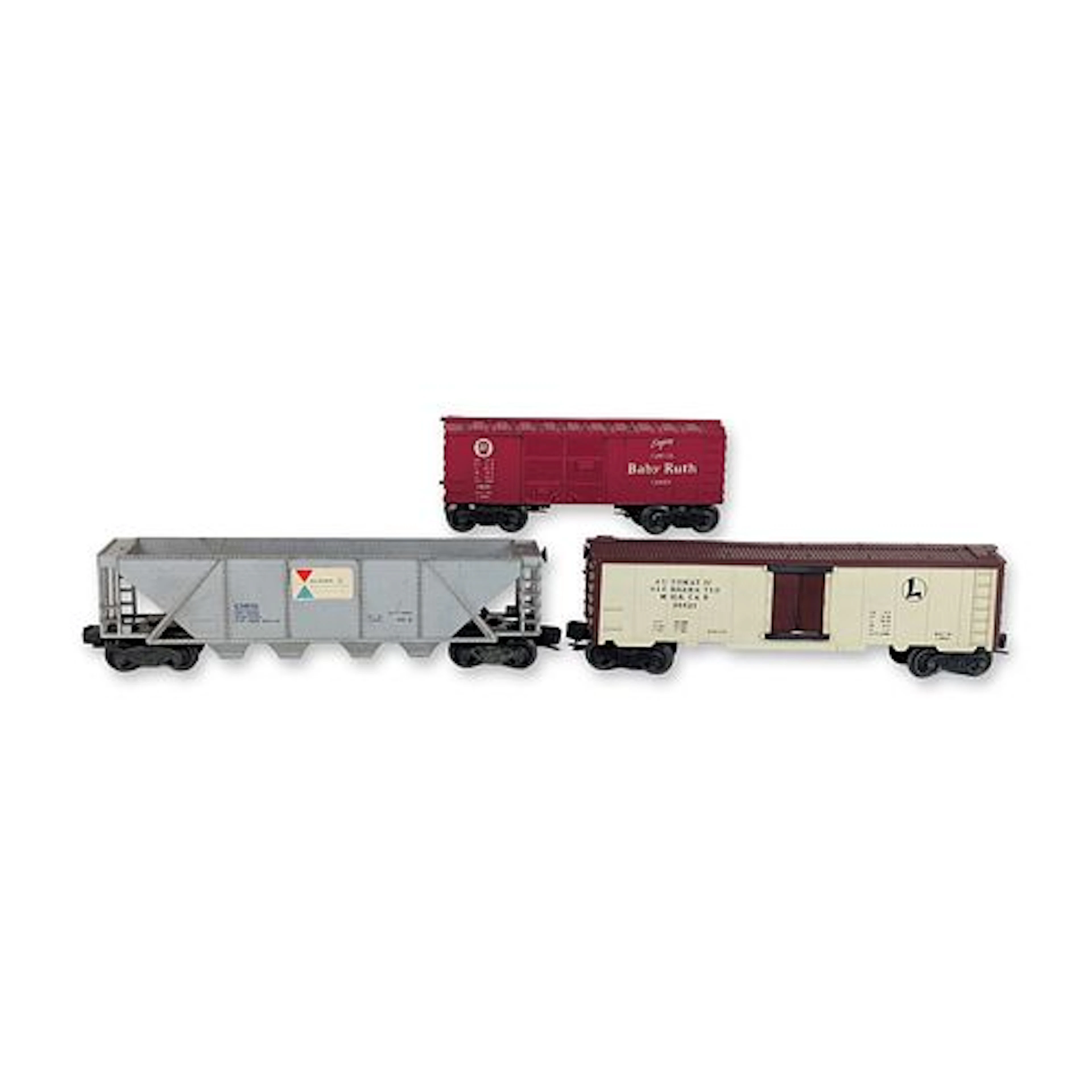 Three Lionel O-Gauge Postwar Rolling Stock Cars