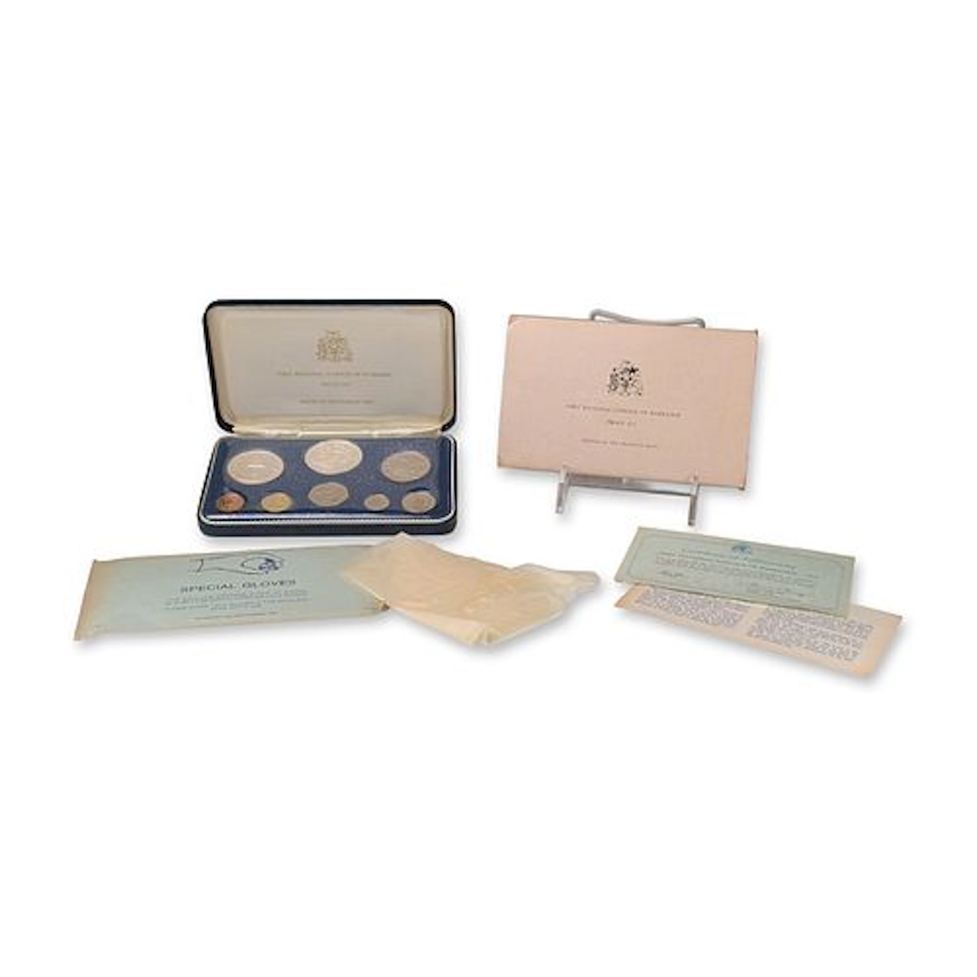 Franklin Mint Barbados 1973 First National Coinage Proof Set