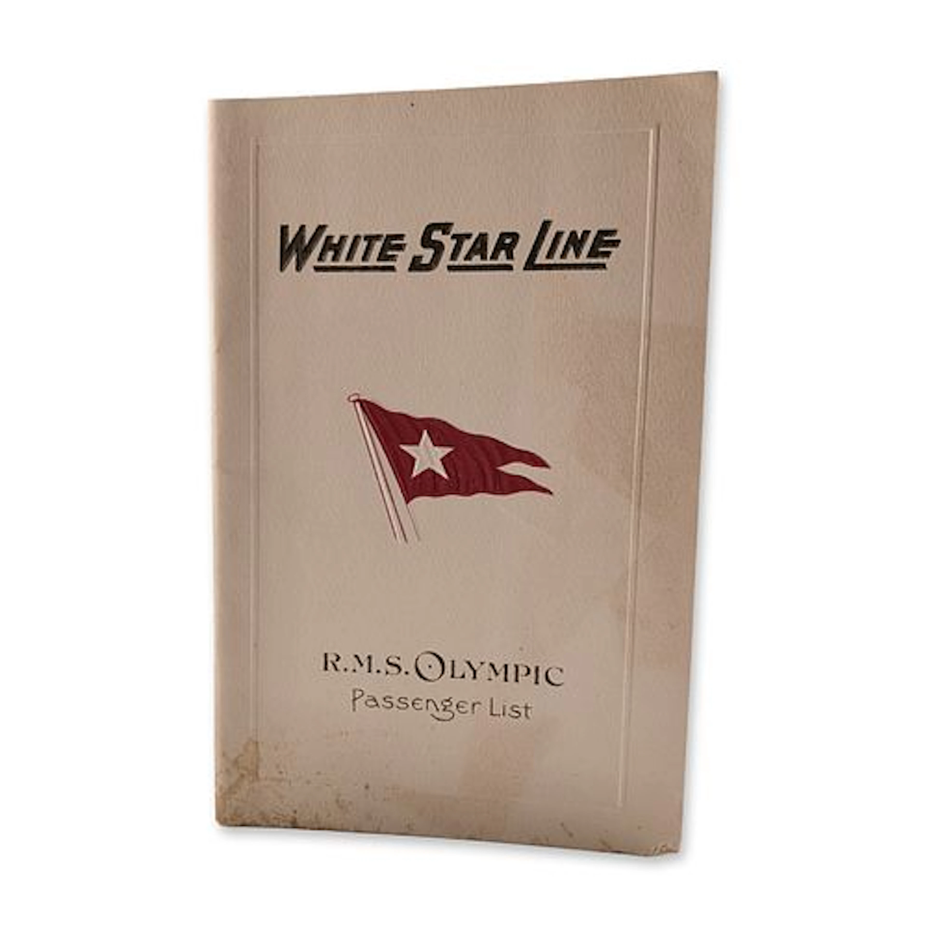 White Star Line R.M.S. Olympic Passenger List 1929