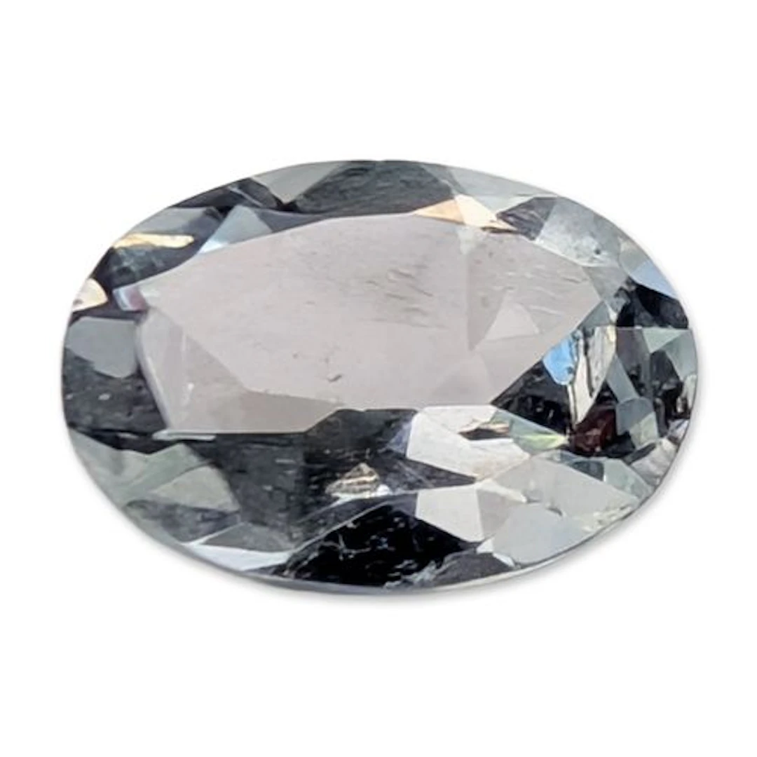 Oval Cut Pale Blue Aquamarine Loose Gemstone