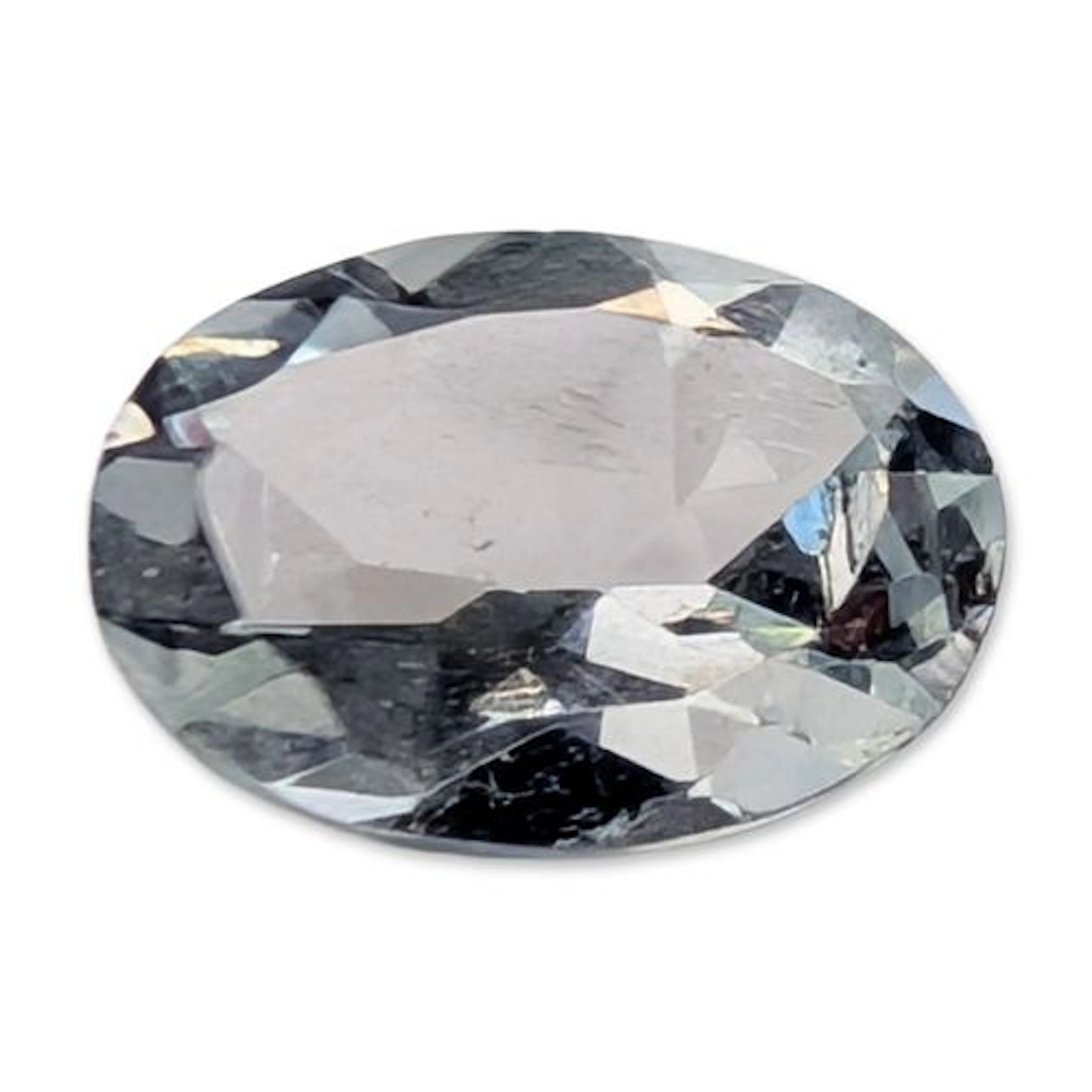 Oval Cut Pale Blue Aquamarine Loose Gemstone