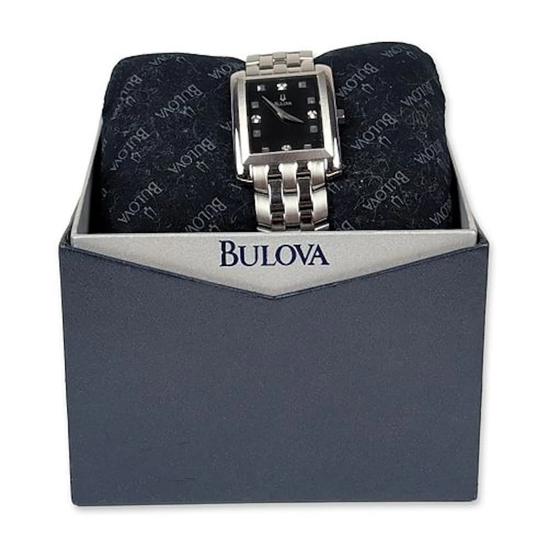 Bulova Stainless Steel Wristwatch with Presentation Box