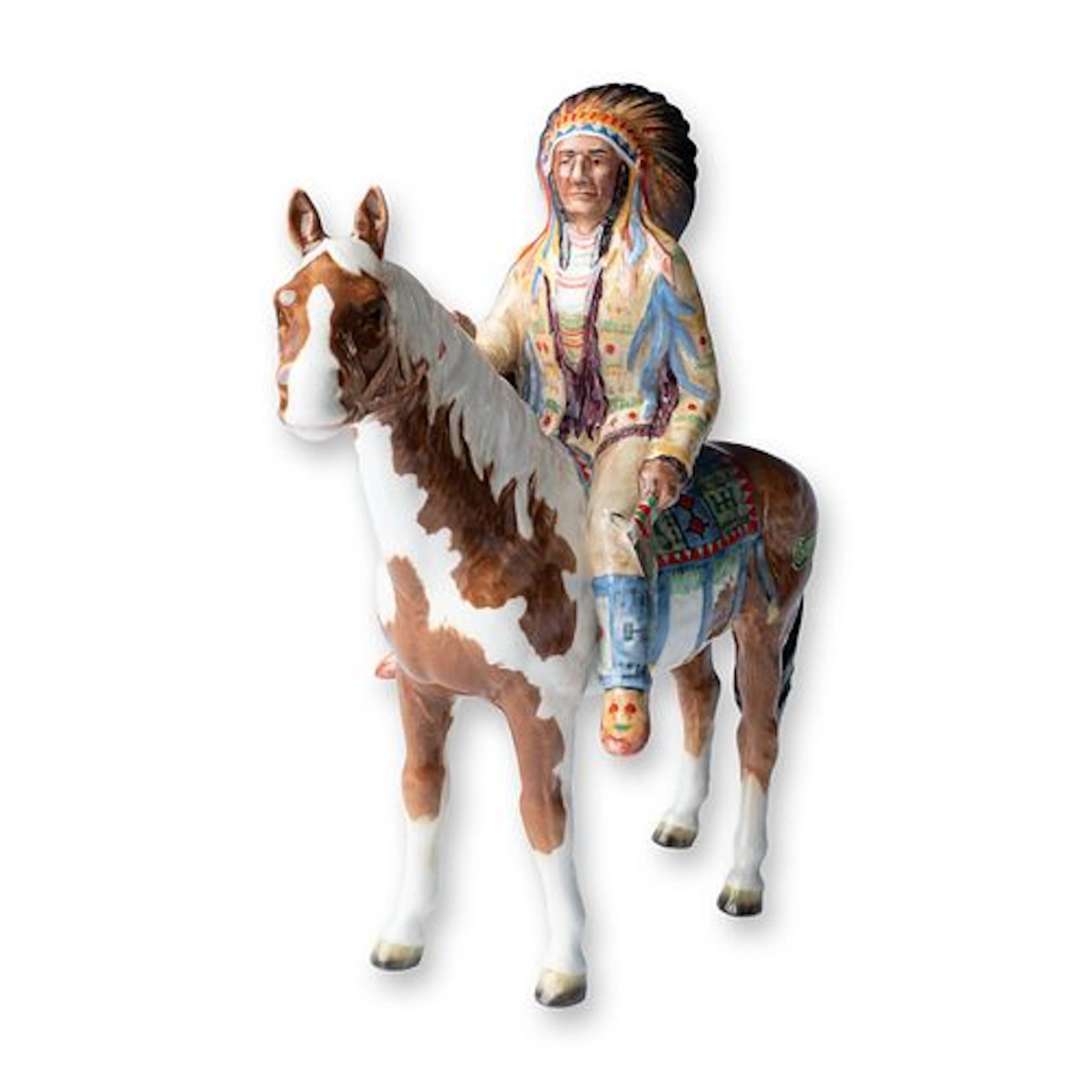 Beswick Horse Figurine, Mounted Indian 1391