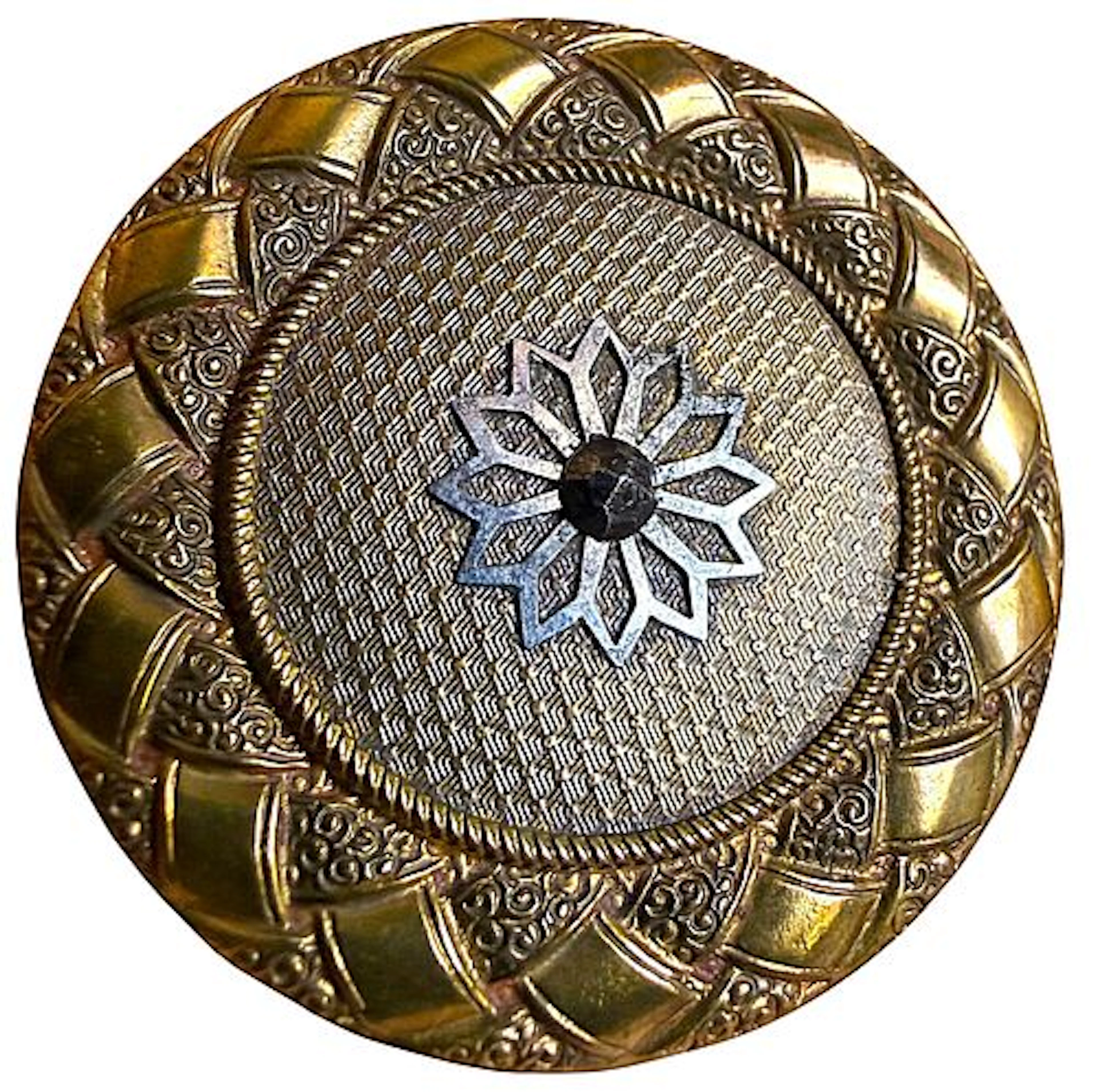 A VERY UNUSAL TWO METAL DIVISION ONE BUTTON