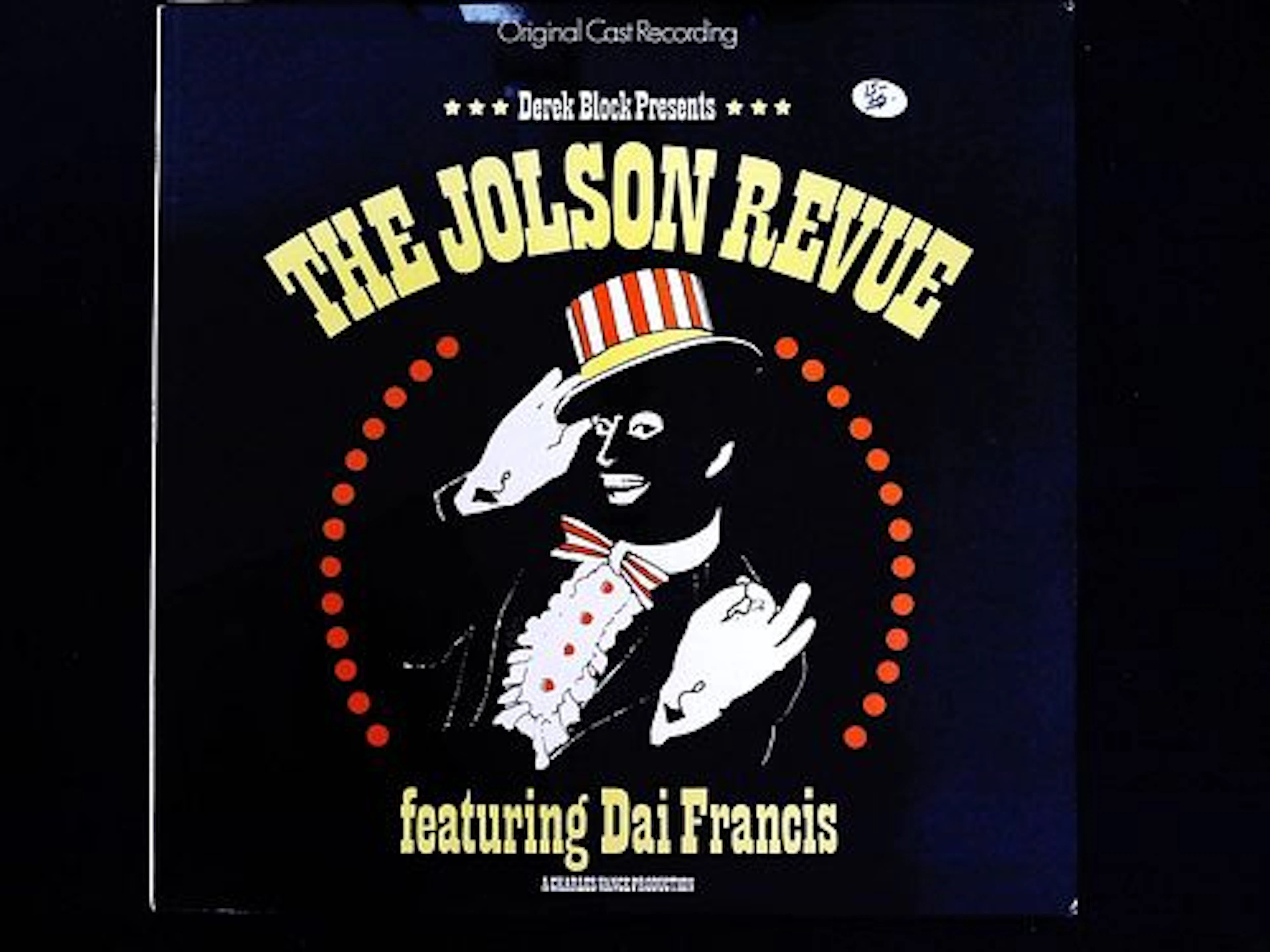 The Jolson Revue Original Cast Recording LP Record