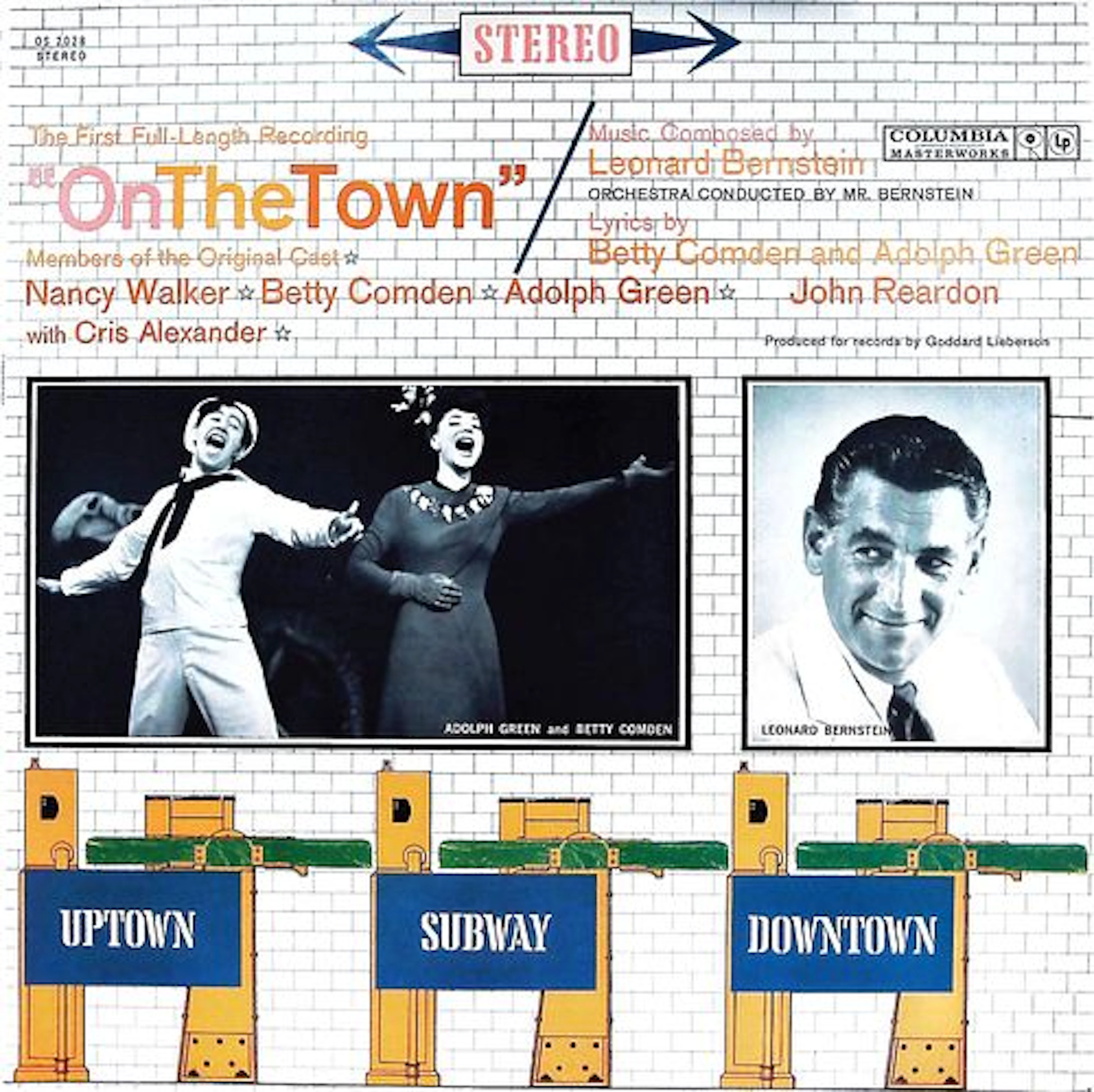 On The Town Original Broadway Cast Columbia LP Record Album