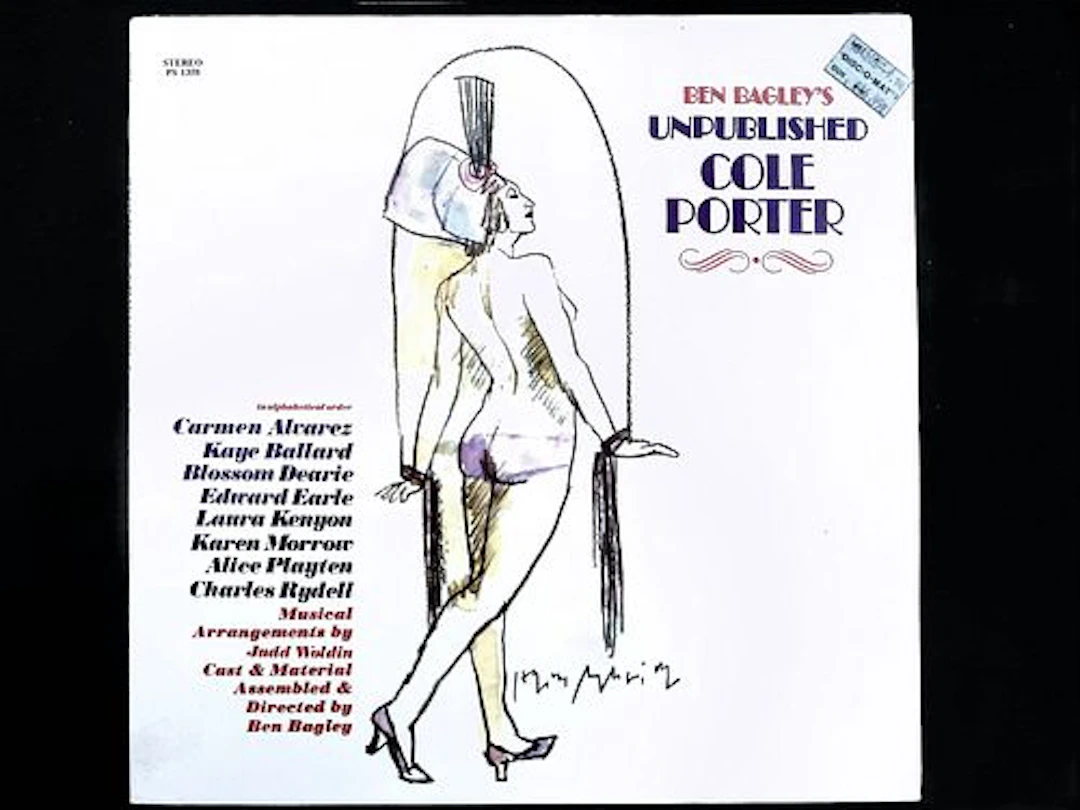 Vintage LP Record Sleeve Ben Bagley's Unpublished Cole Porter STEREO PS 1358