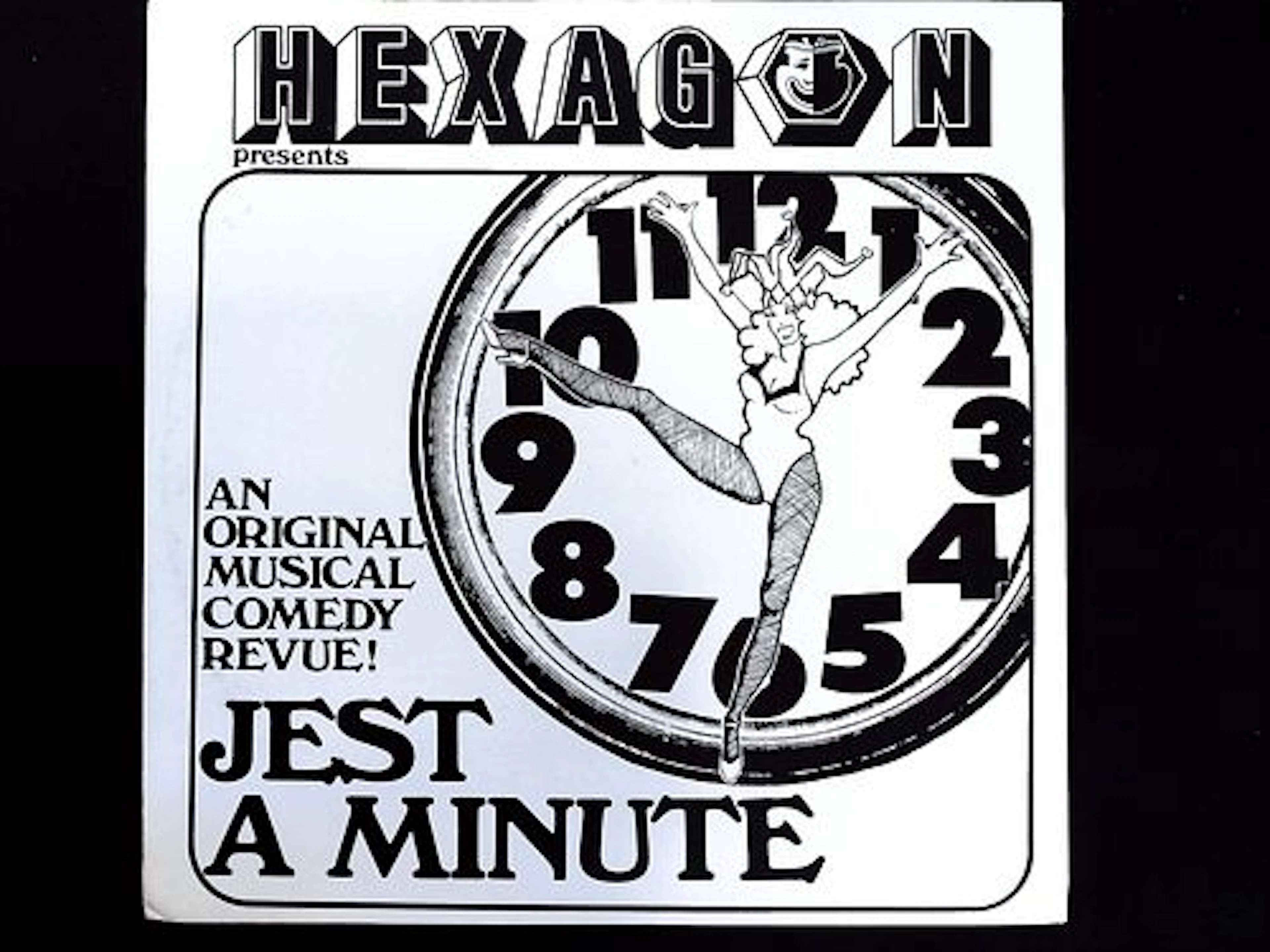 HEXAGON presents JEST A MINUTE Original Musical Comedy Revue LP 1977