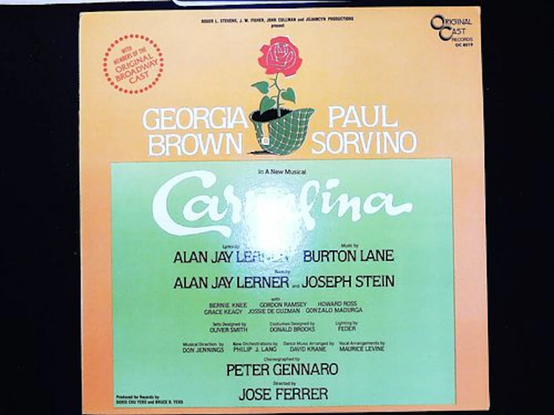 Carmelina Original Broadway Cast Recording Vinyl LP