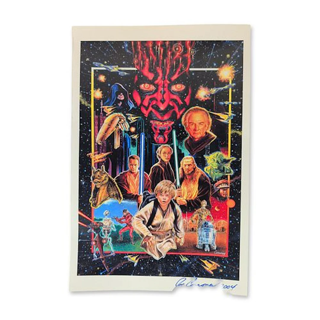 Joe Corroney Signed Star Wars Art Offset Lithograph