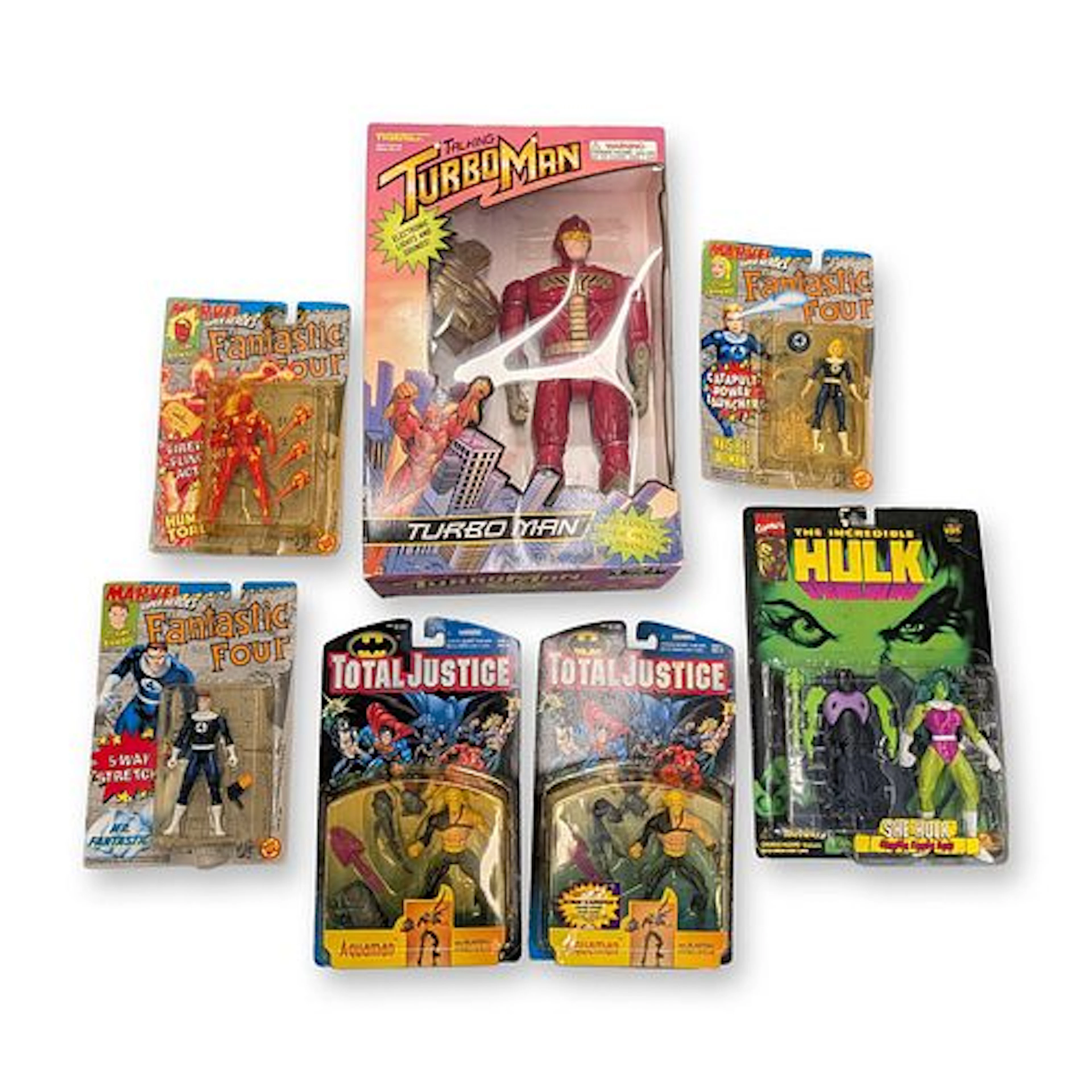 Tiger Electronics Talking Turbo Man and Toy Biz Marvel Collection