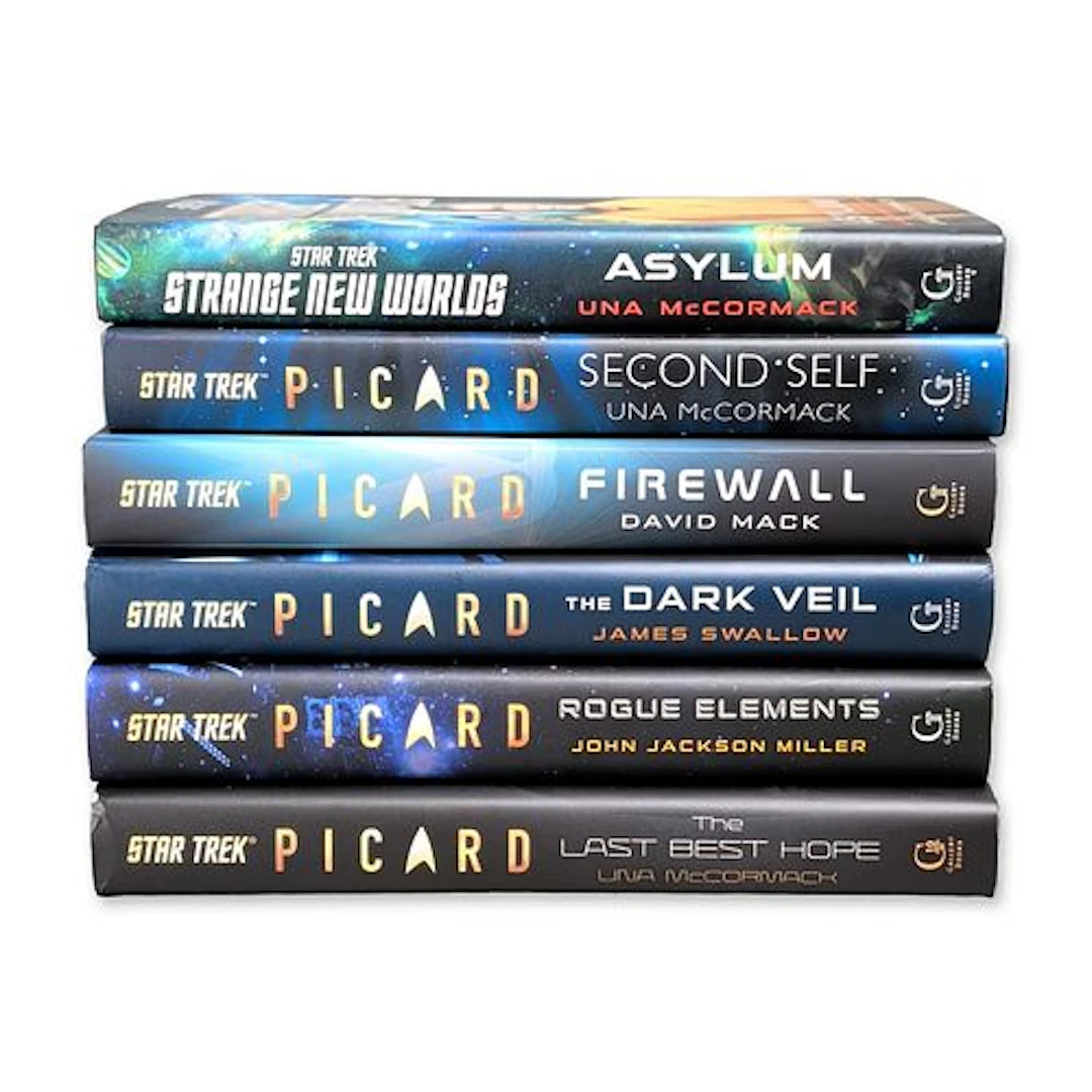 Group of Star Trek Picard and Strange New Worlds Hardcover Novels (DJ)