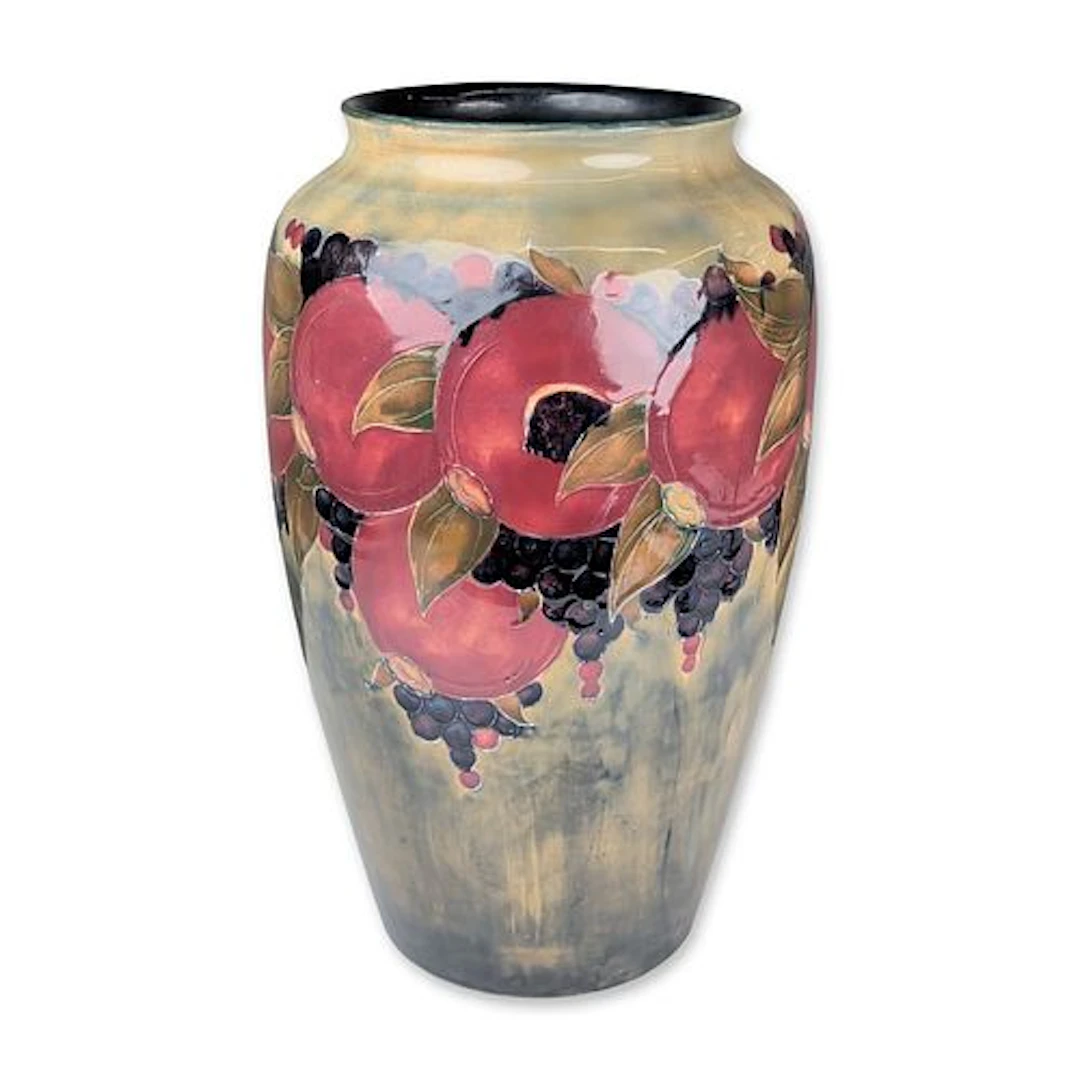 Moorcroft Pottery Large Vase, Pomegranate